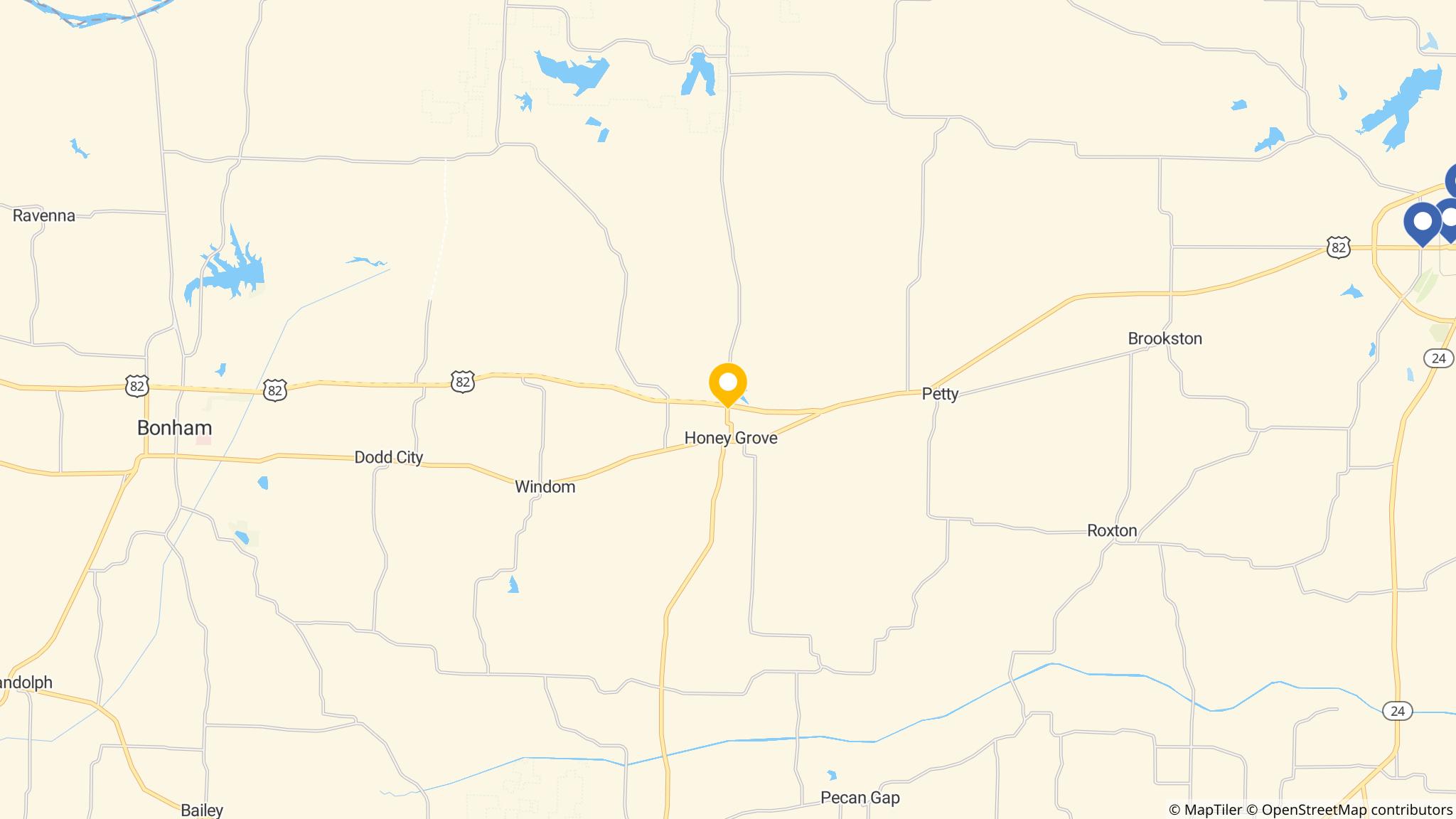 Street map of the ATM area