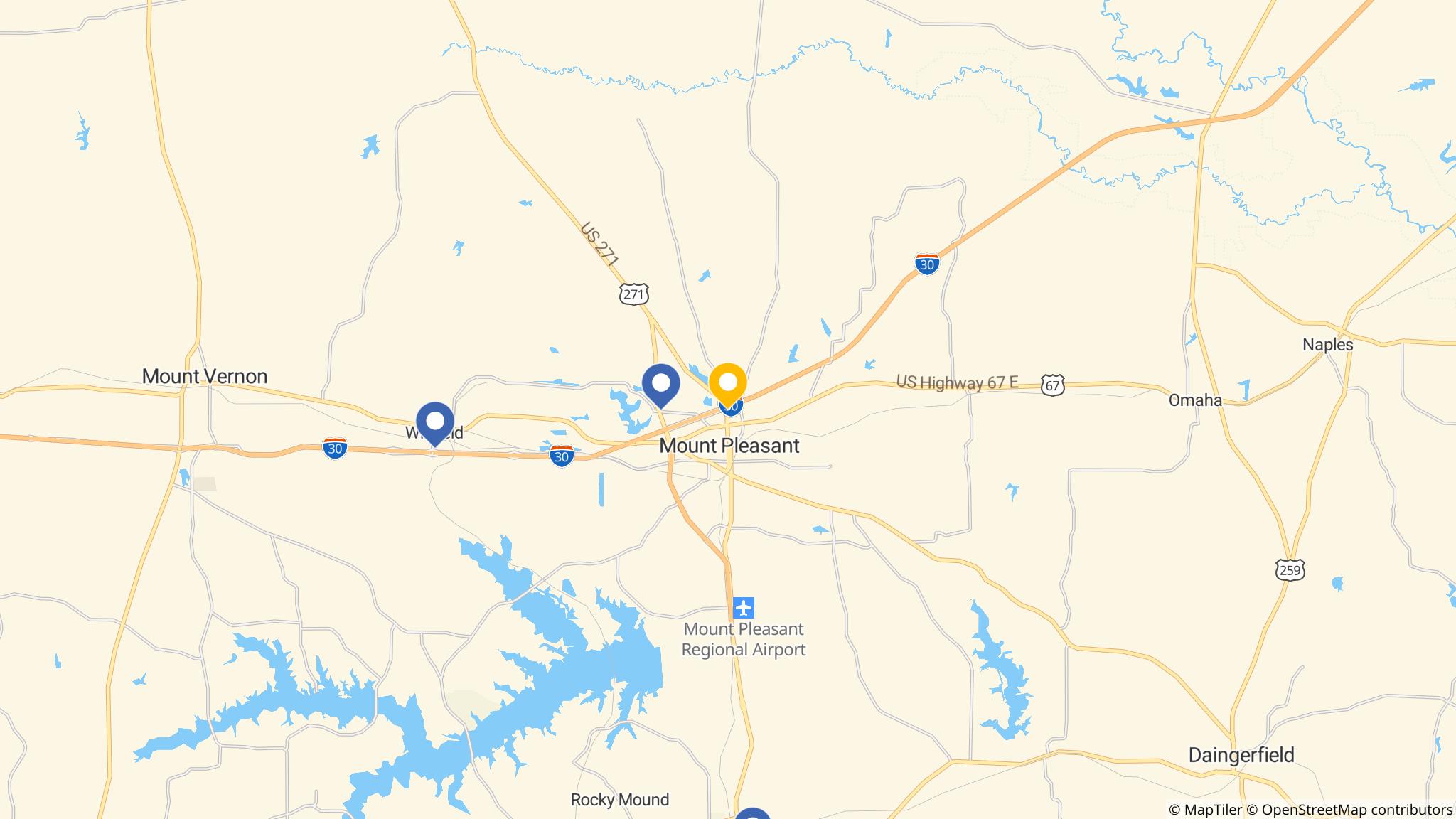 Street map of the ATM area