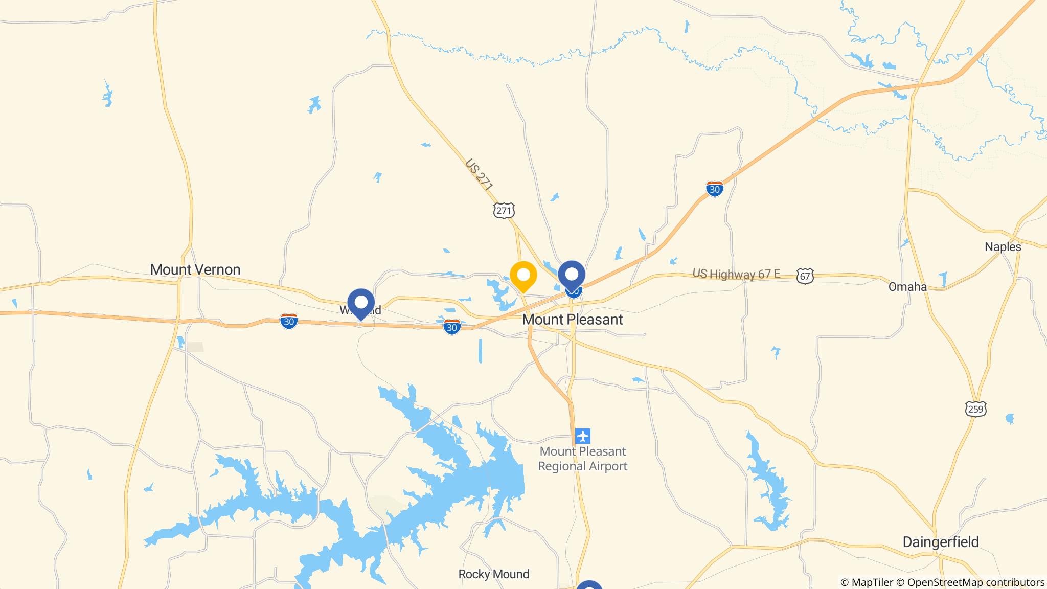 Street map of the ATM area