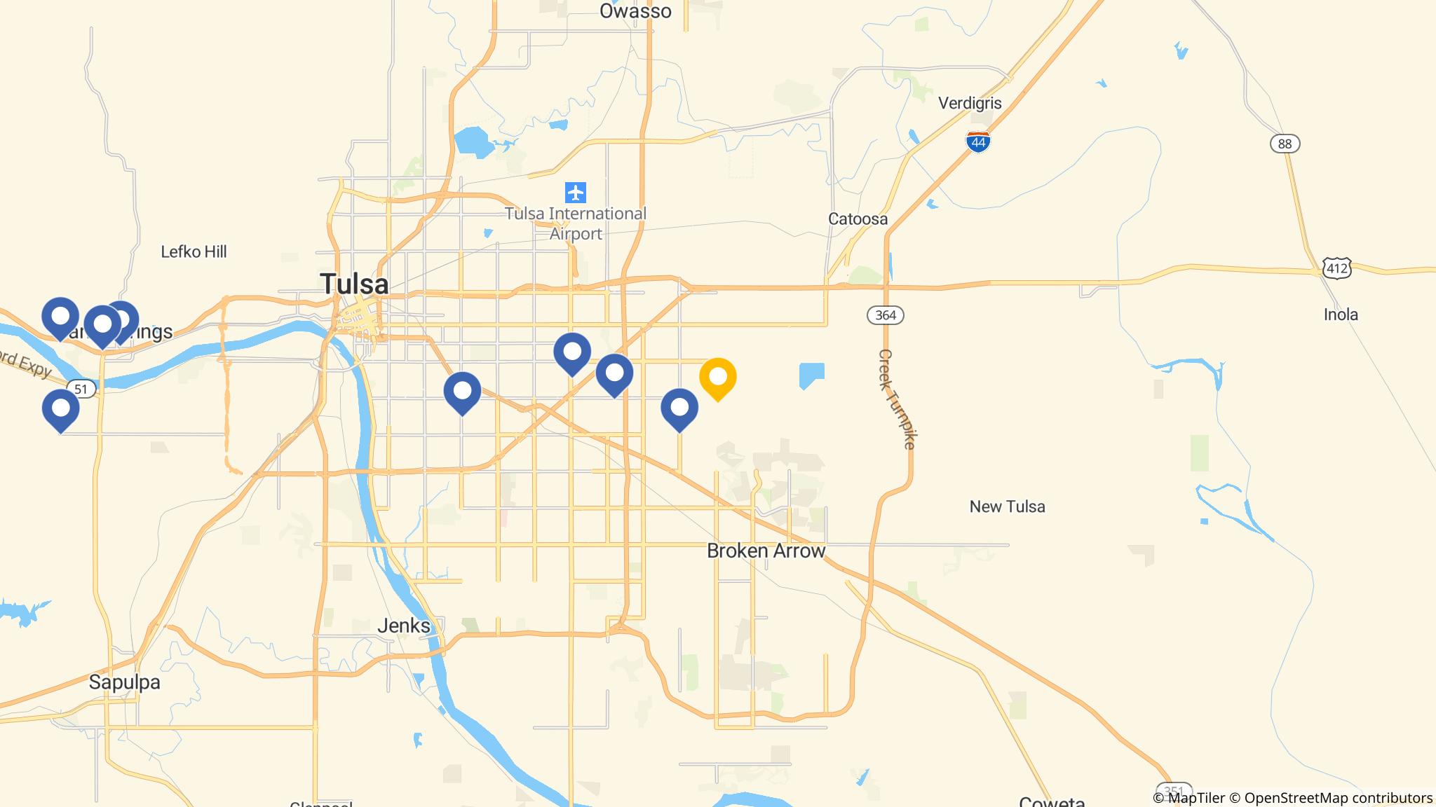 Street map of the ATM area