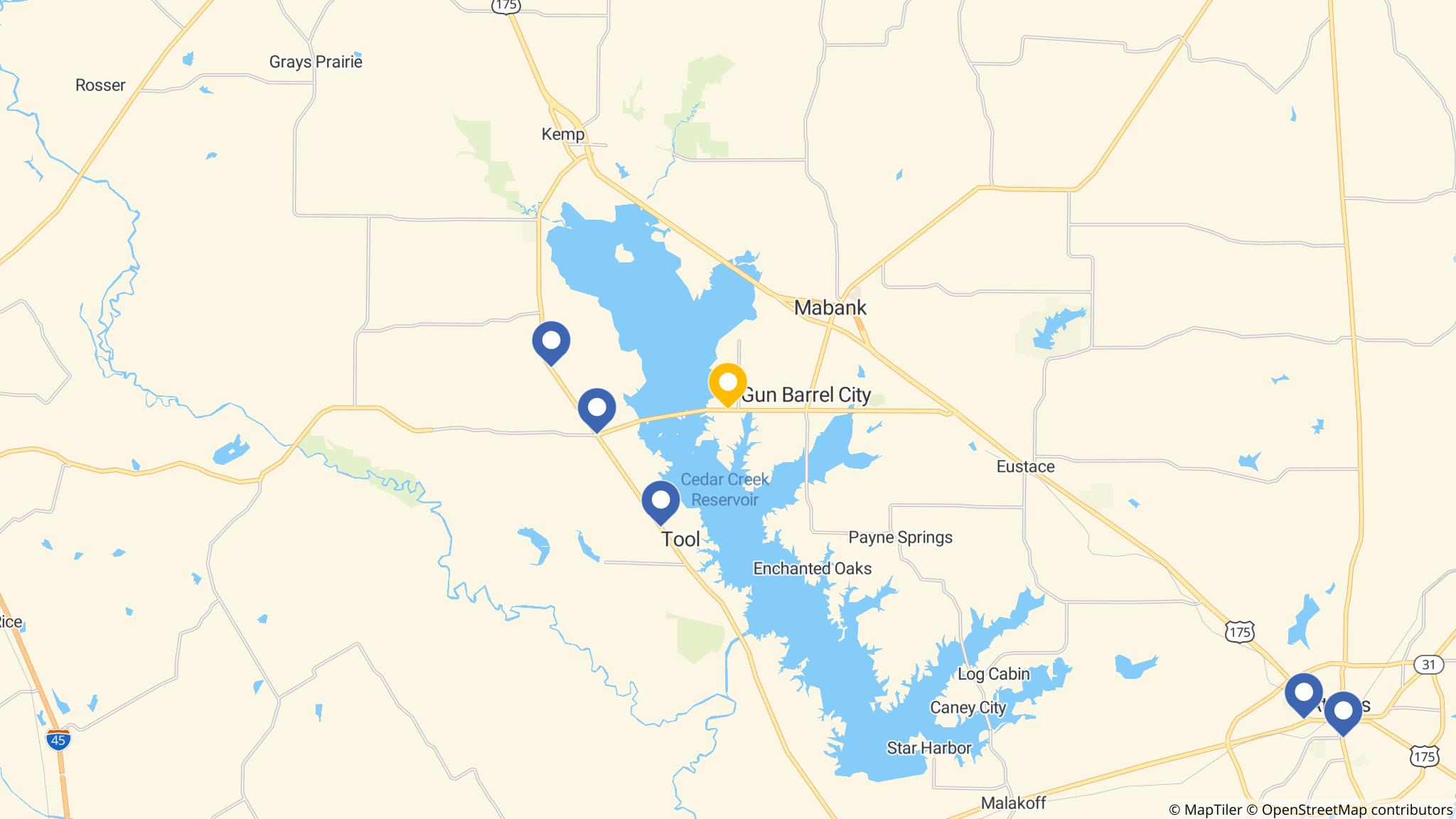 Street map of the ATM area