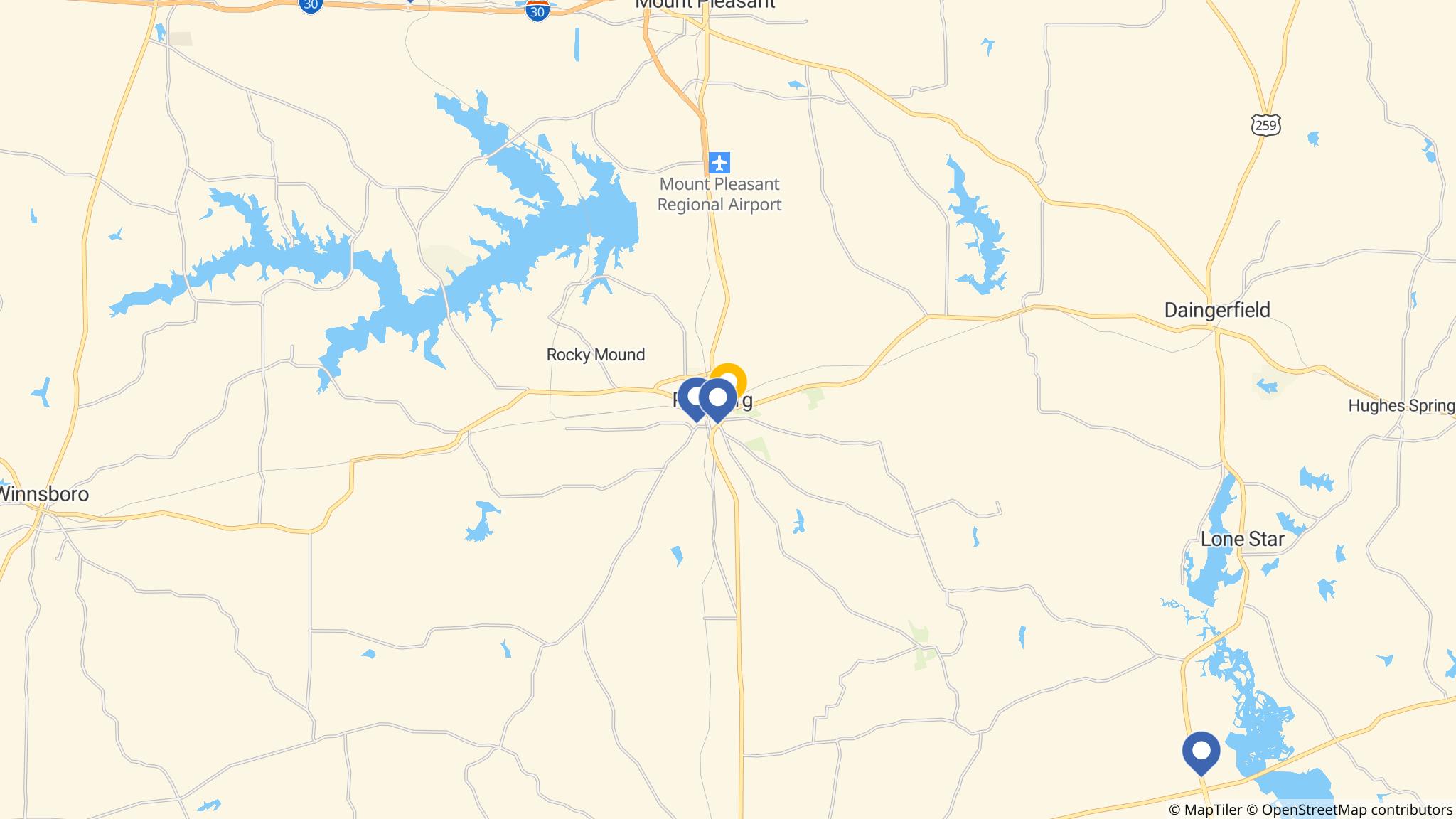 Street map of the ATM area