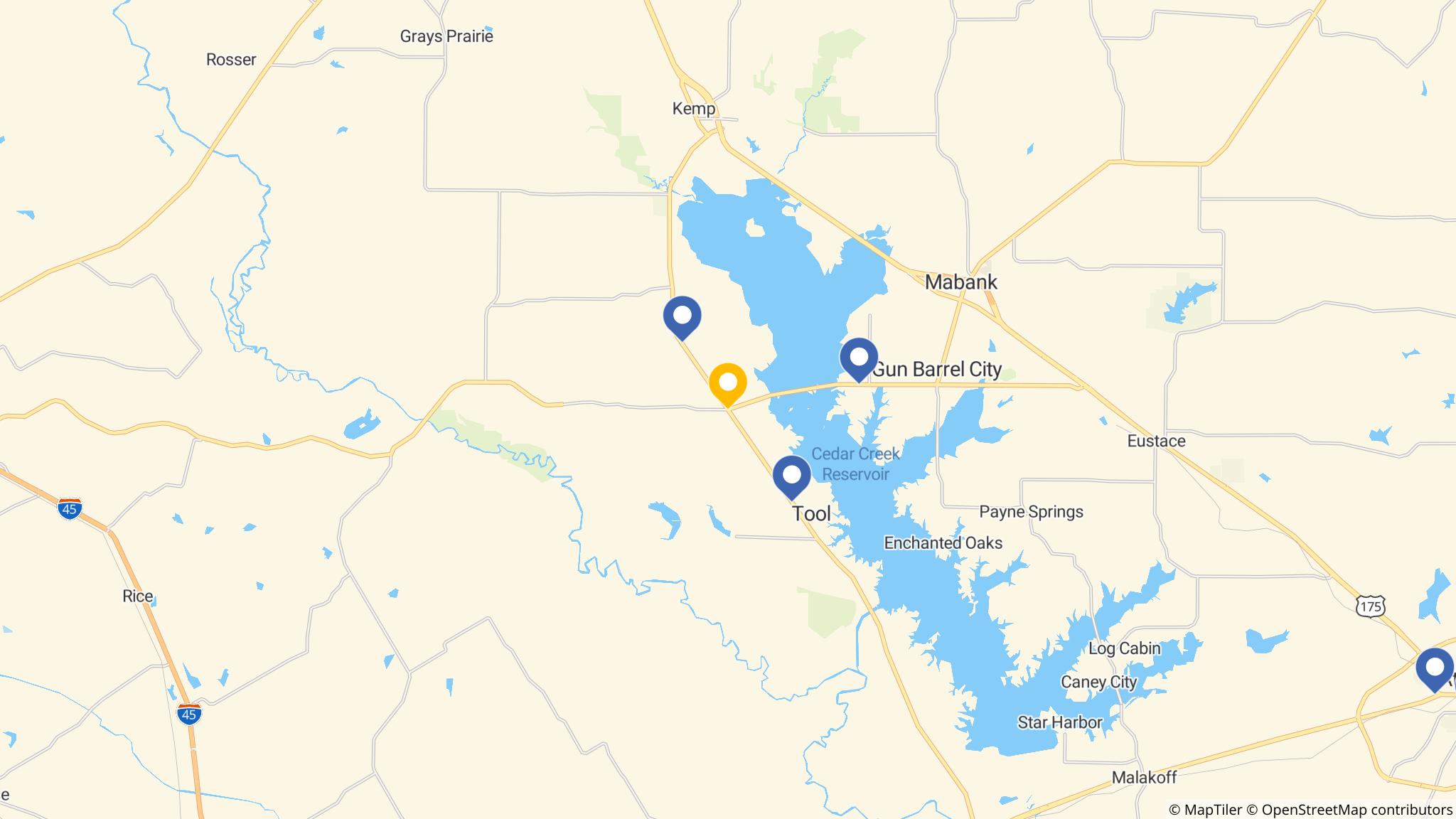 Street map of the ATM area