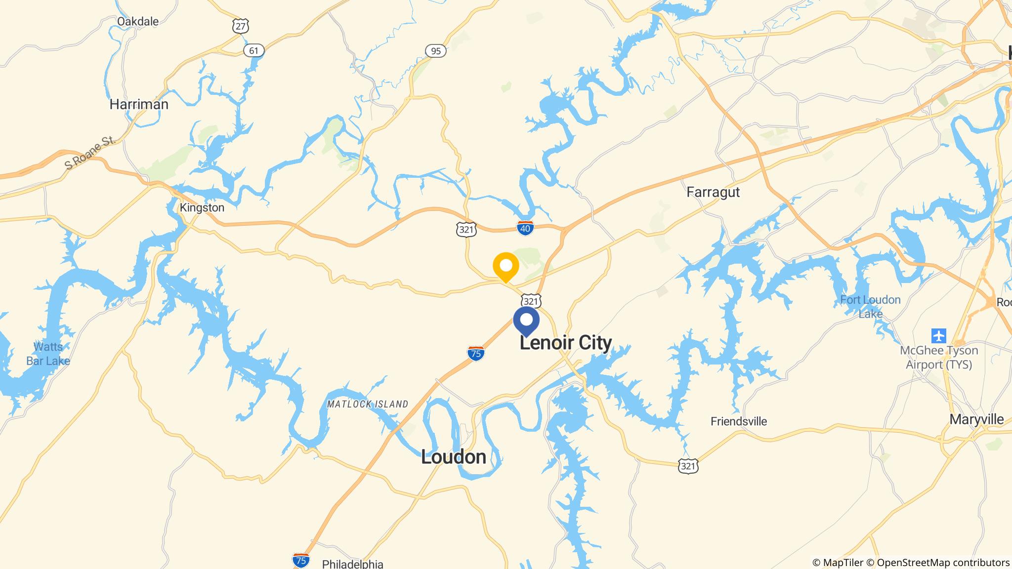 Street map of the ATM area