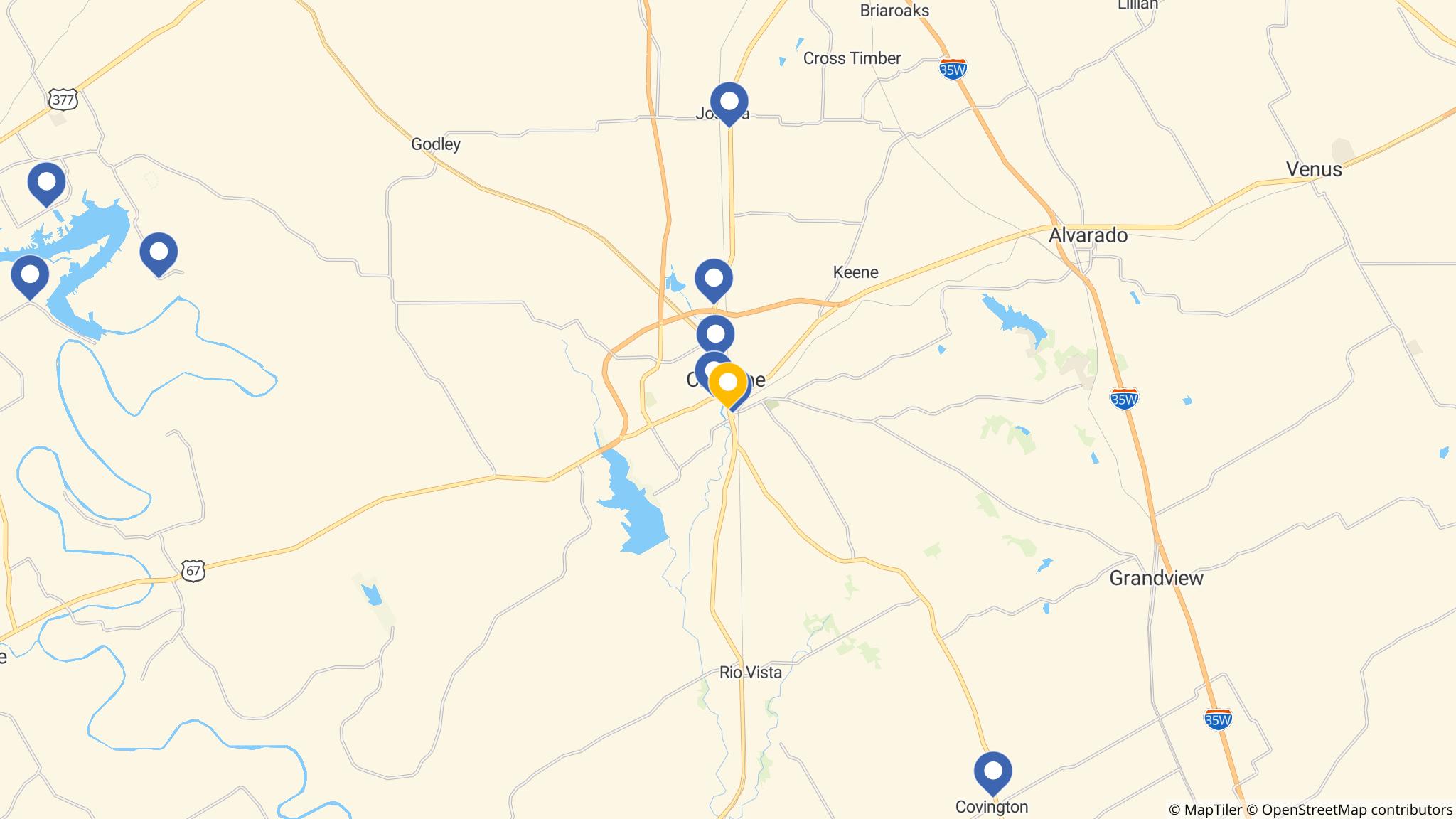 Street map of the ATM area