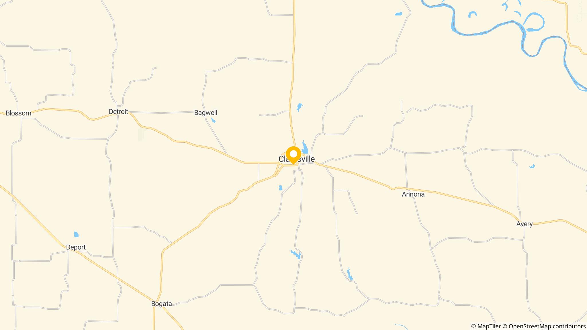 Street map of the ATM area