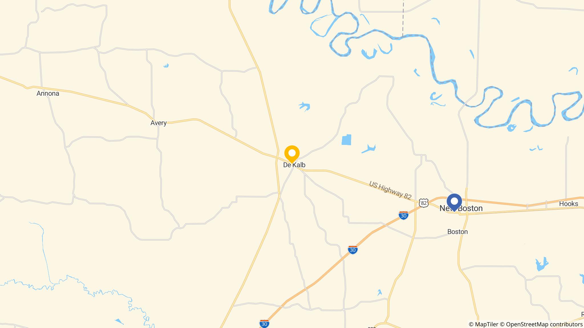 Street map of the ATM area