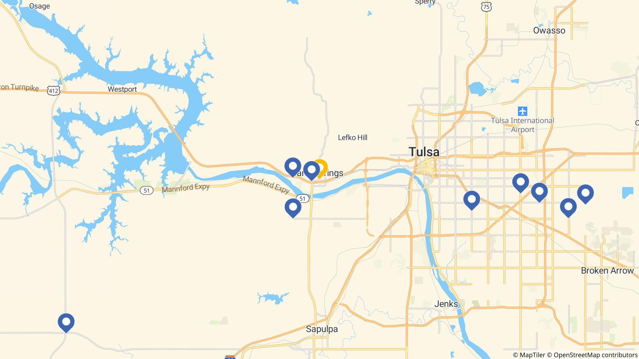 Street map of the ATM area