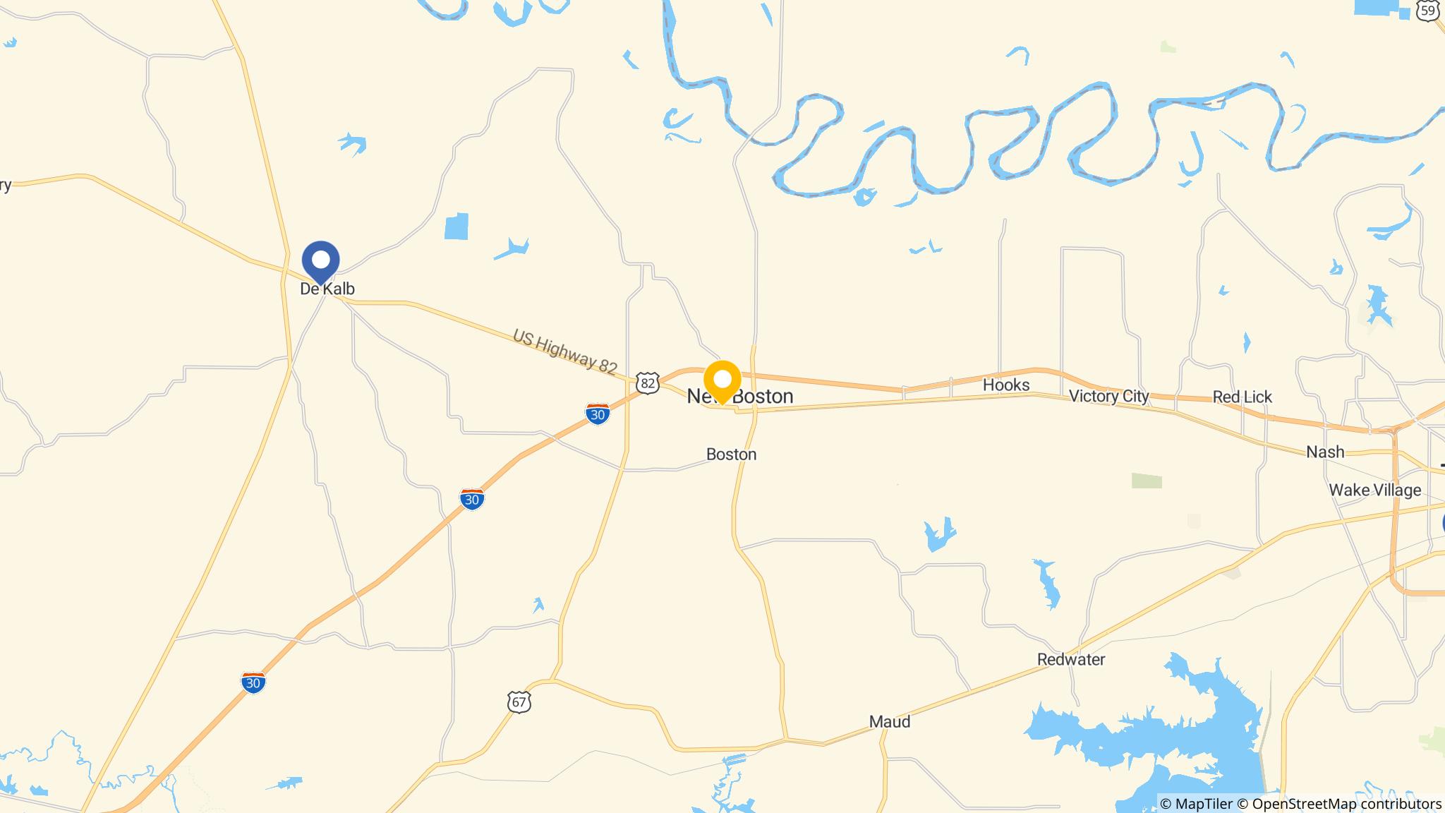 Street map of the ATM area