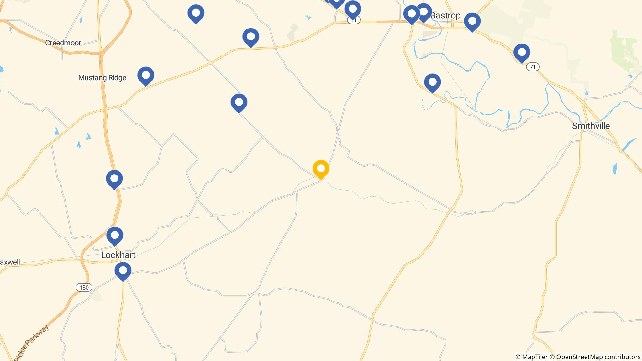 Street map of the ATM area