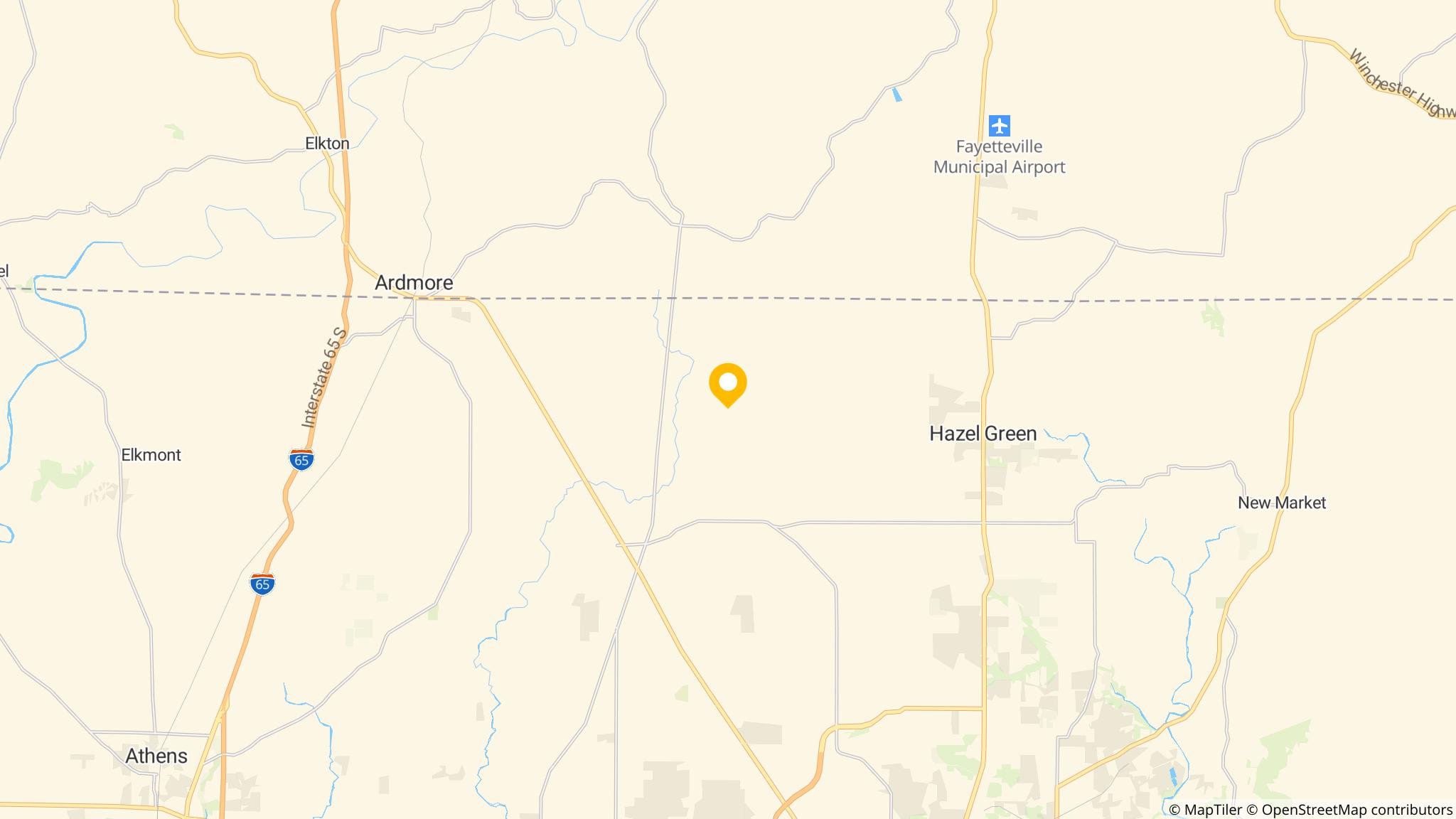 Street map of the ATM area
