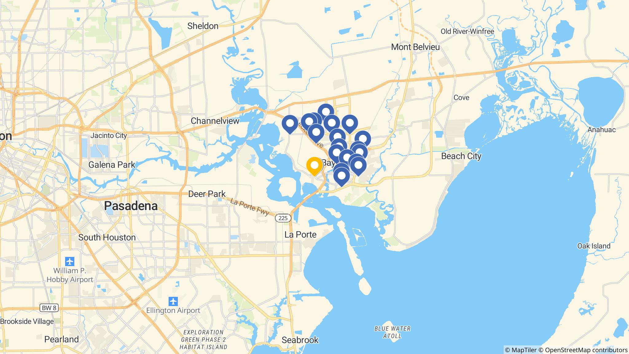 Street map of the ATM area