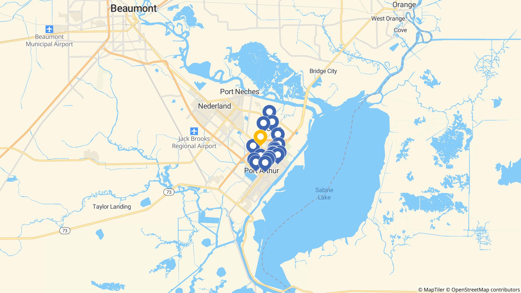 Street map of the ATM area