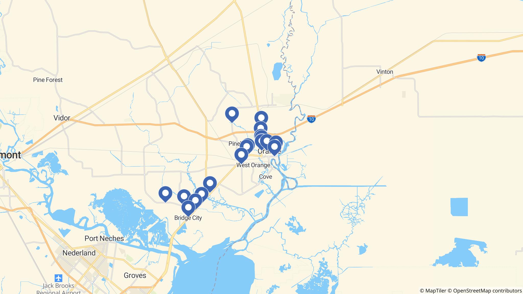 Street map of the ATM area