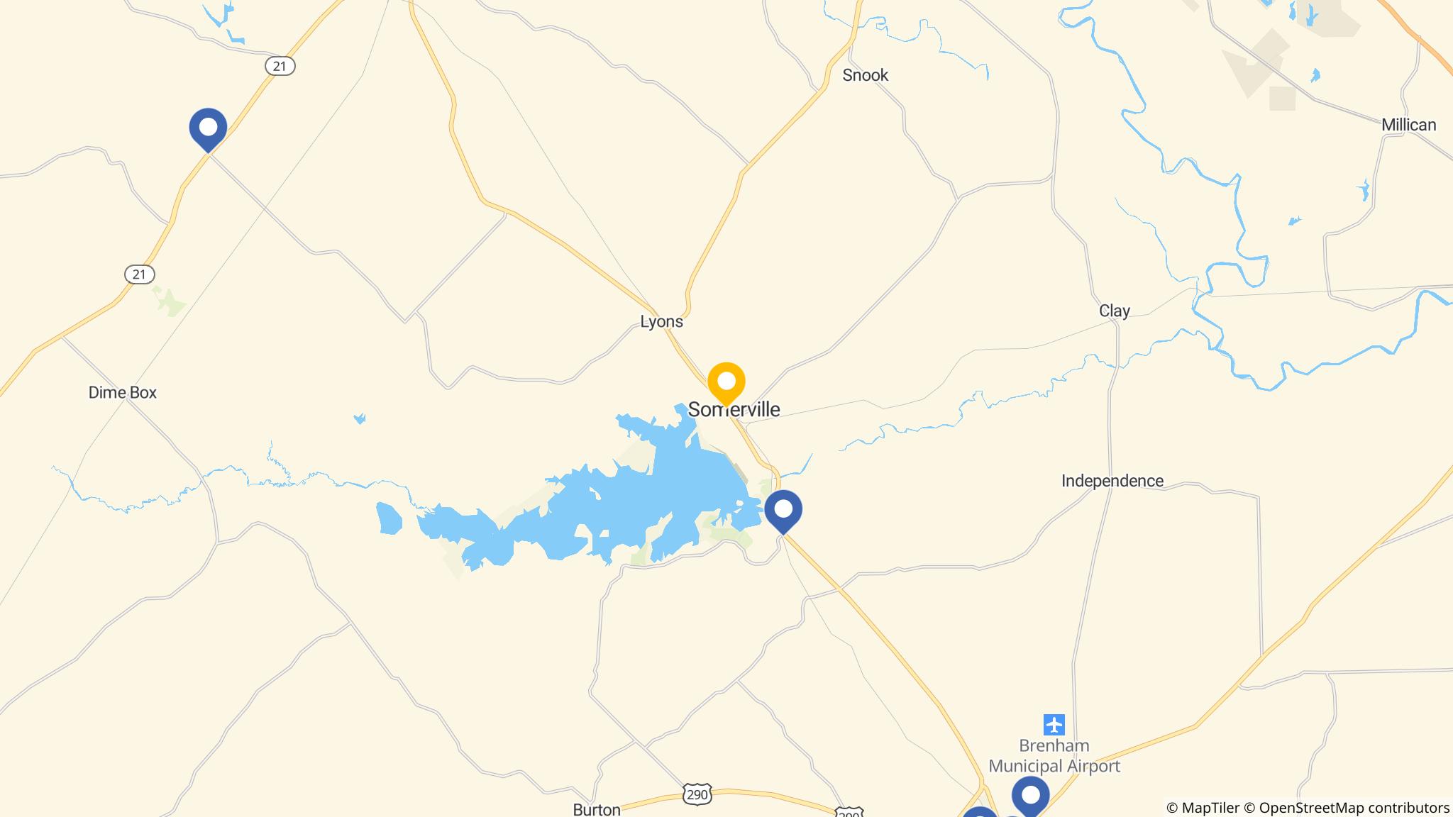 Street map of the ATM area