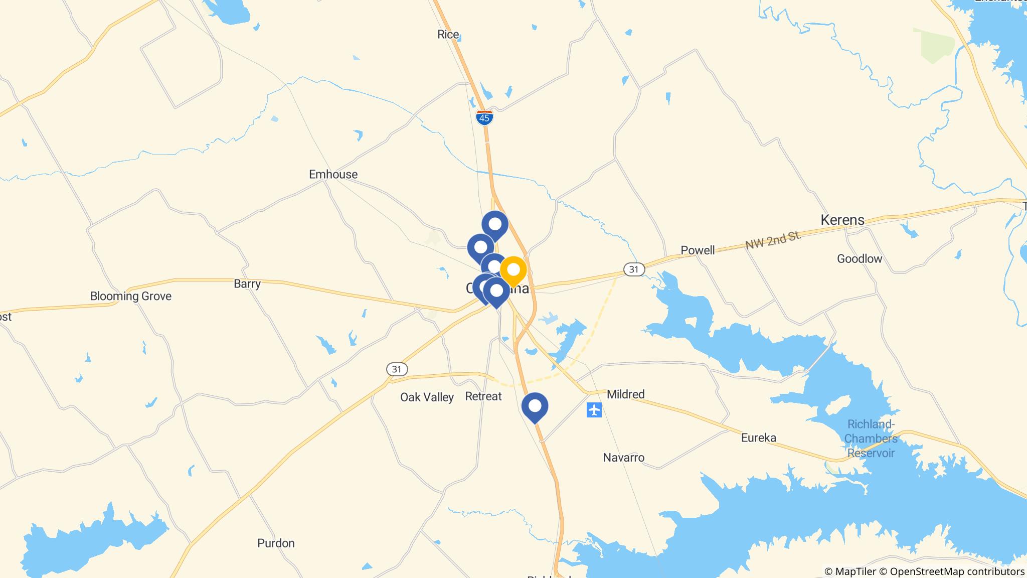 Street map of the ATM area