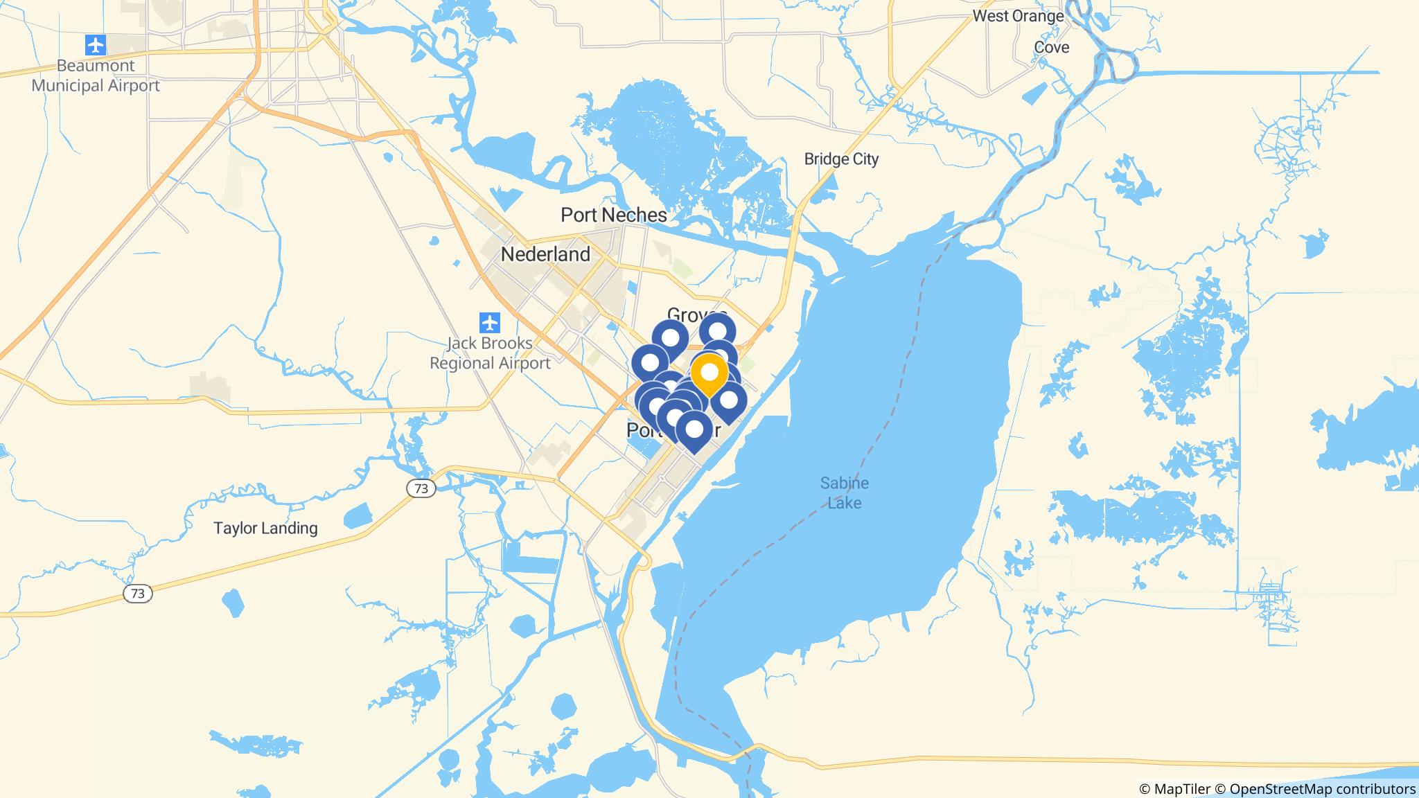 Street map of the ATM area