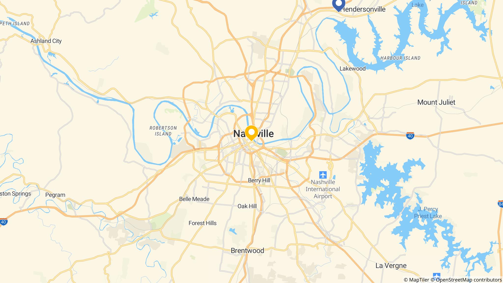 Street map of the ATM area