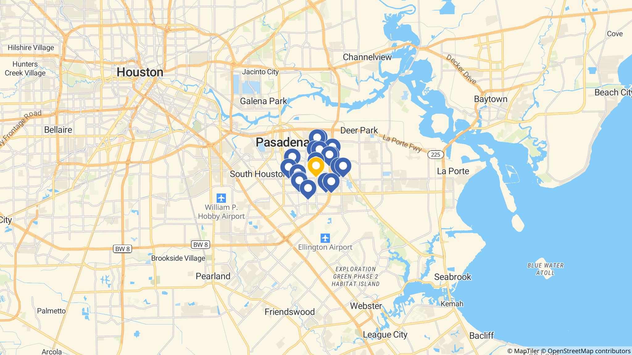 Street map of the ATM area
