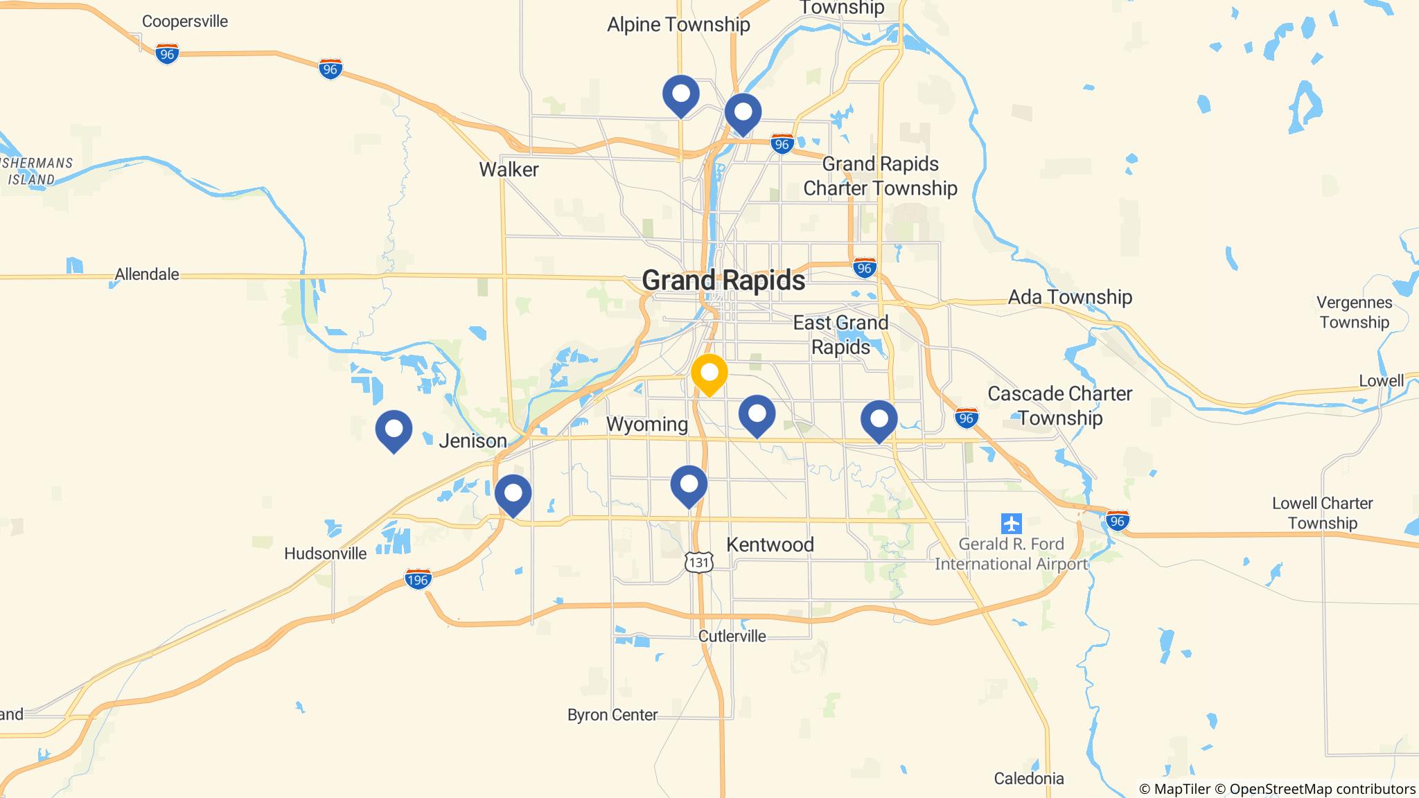 Street map of the ATM area