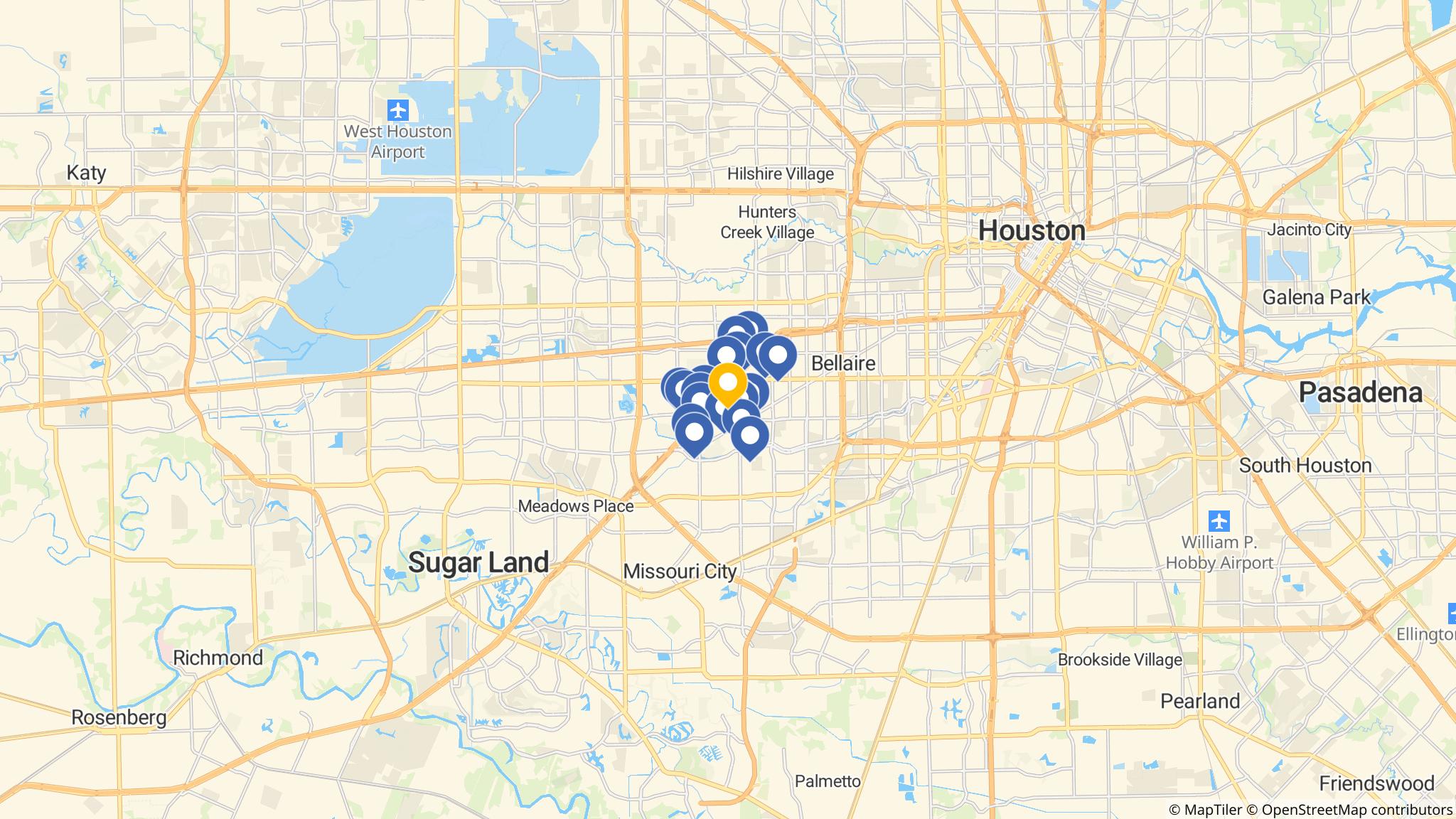 Street map of the ATM area