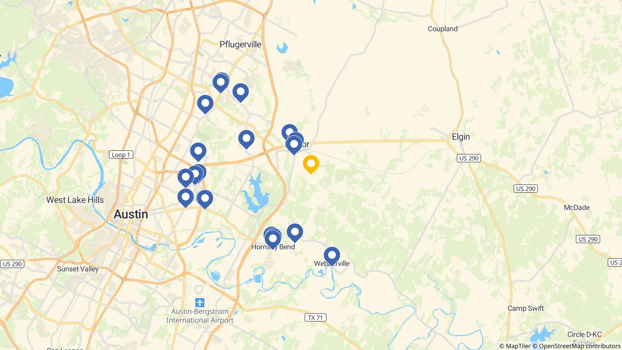 Street map of the ATM area