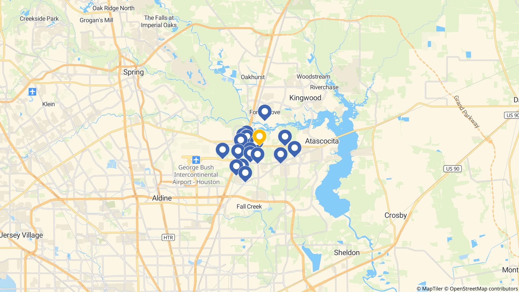 Street map of the ATM area