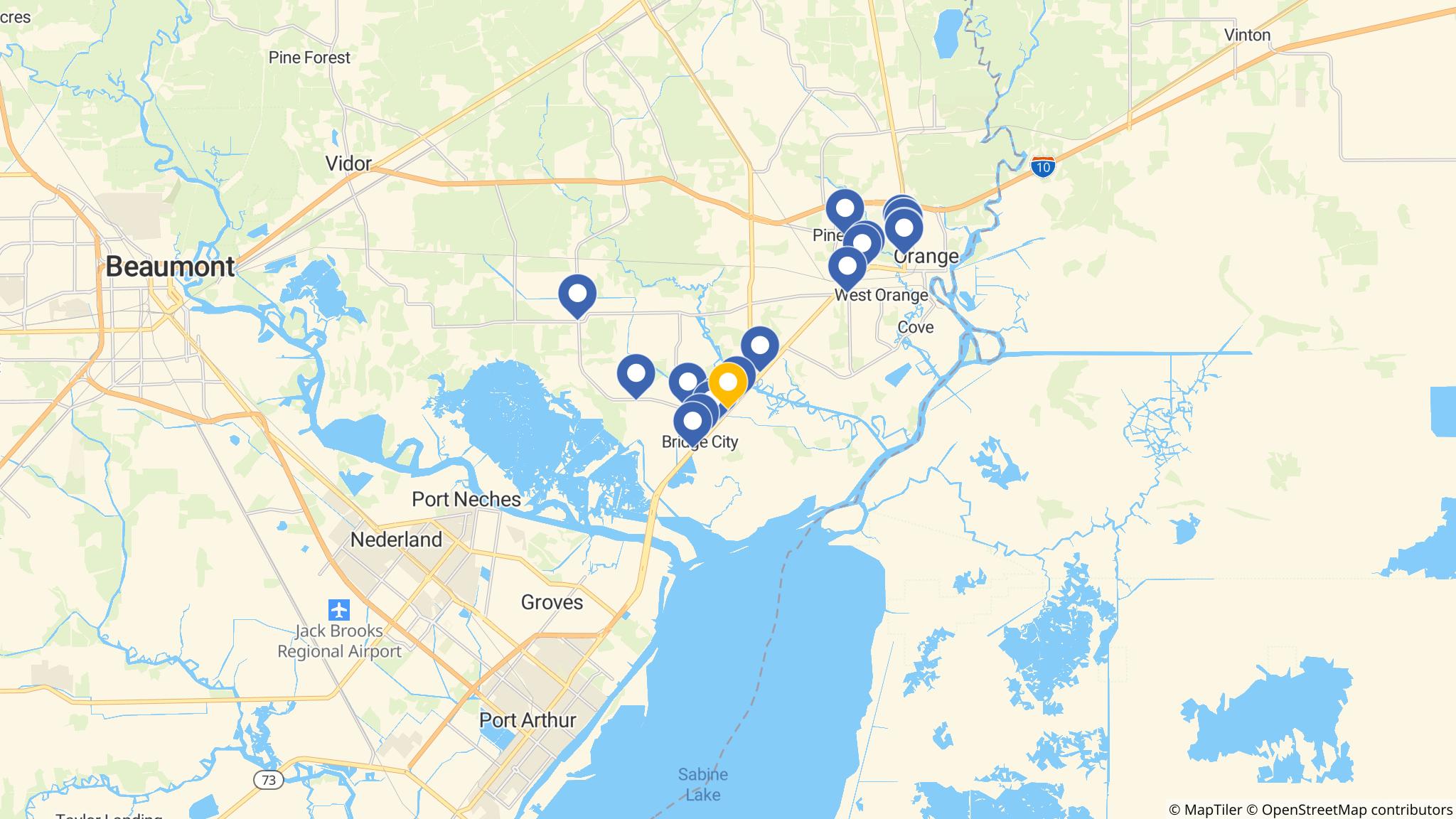 Street map of the ATM area