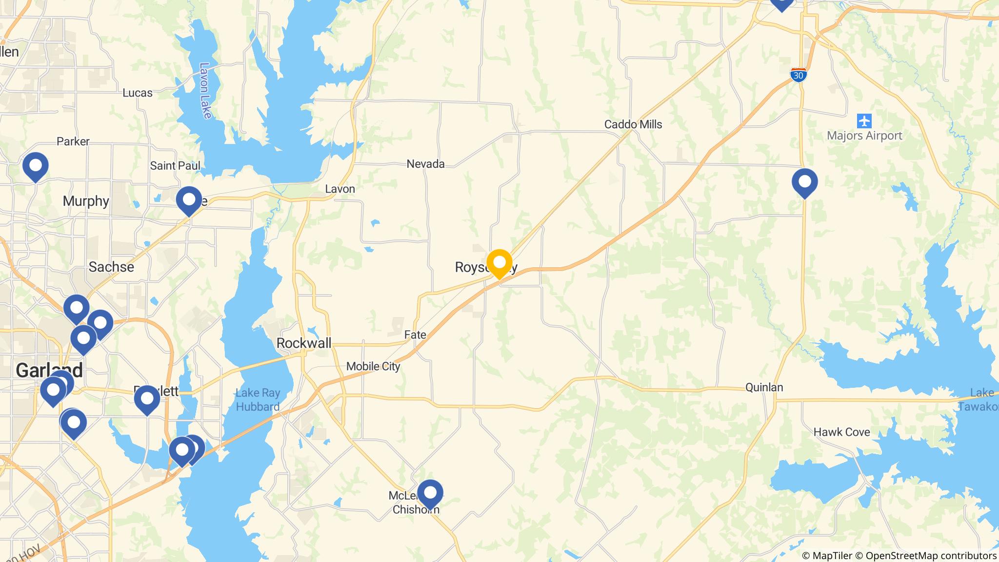 Street map of the ATM area