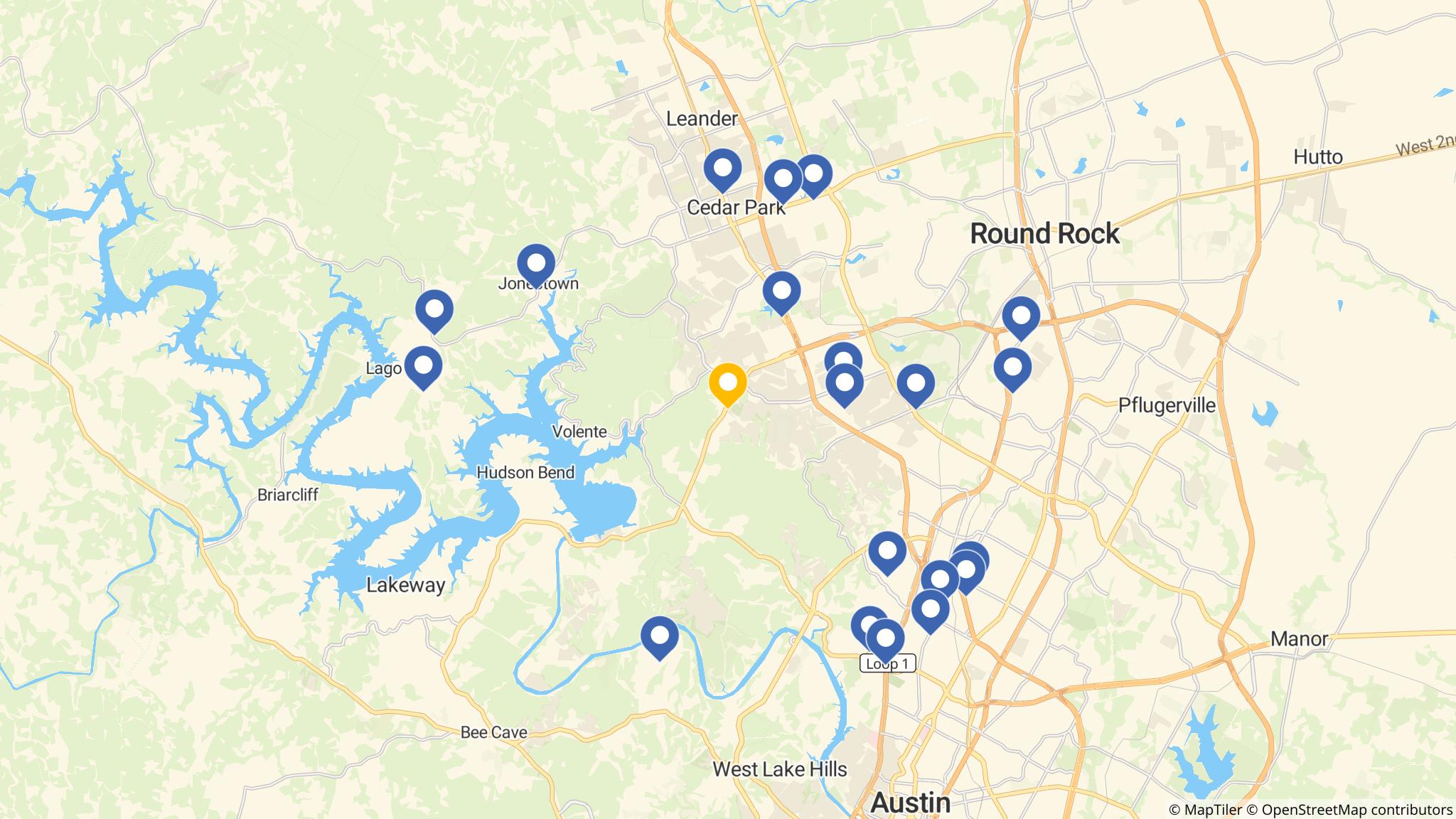Street map of the ATM area