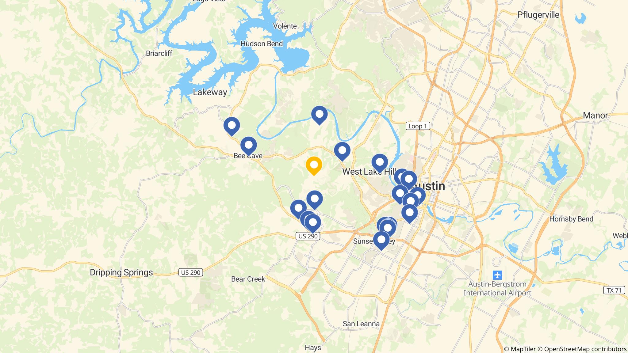 Street map of the ATM area