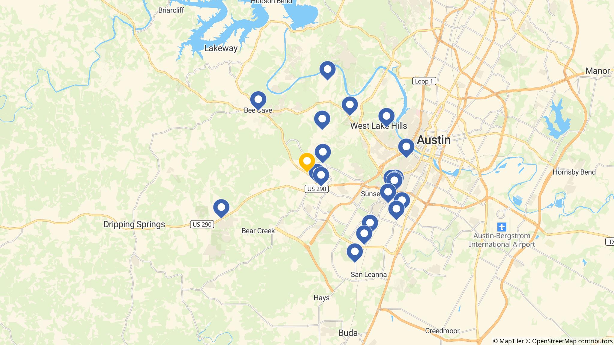 Street map of the ATM area
