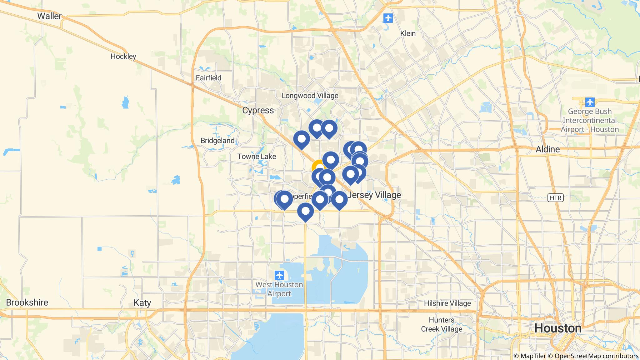Street map of the ATM area