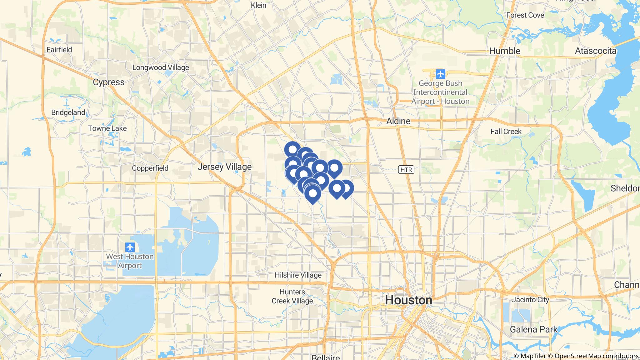 Street map of the ATM area
