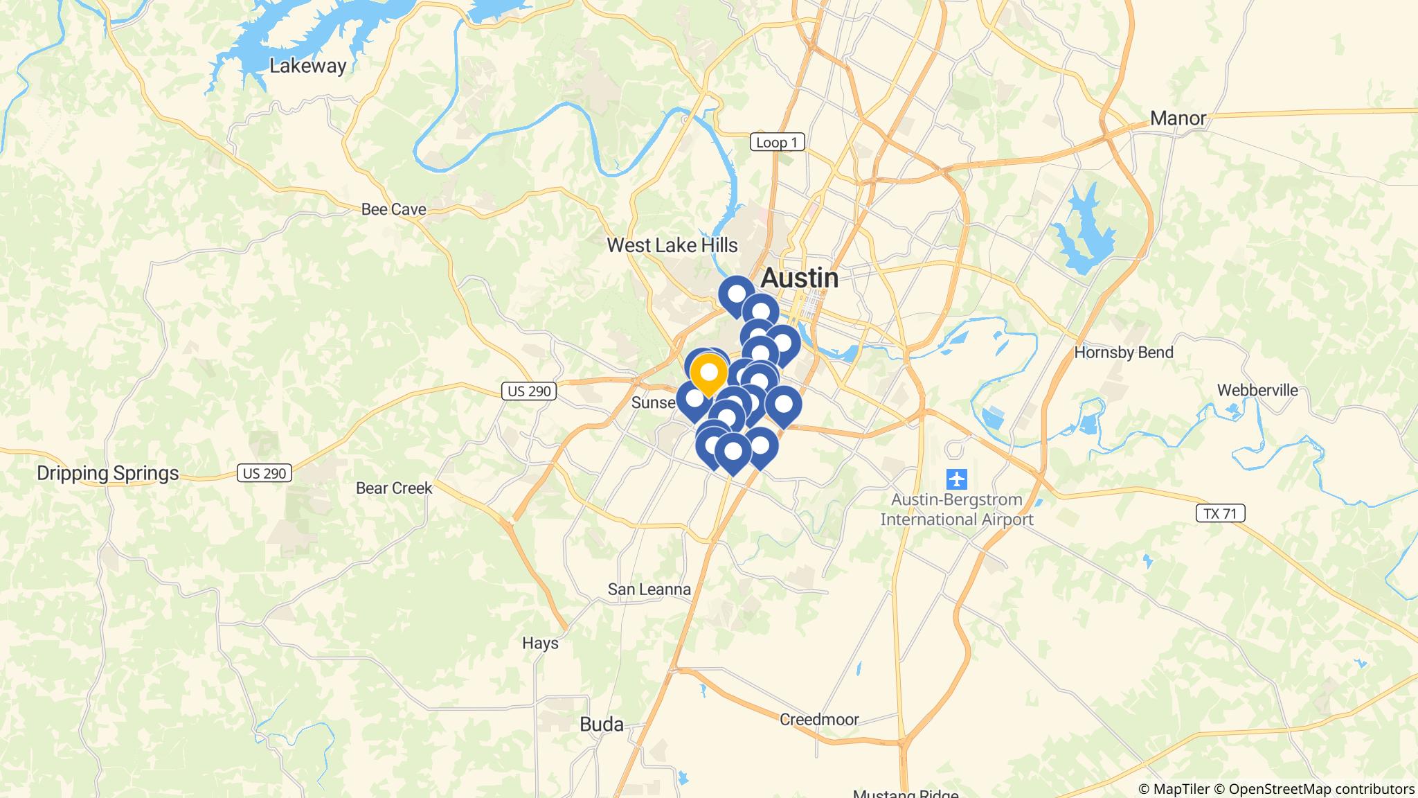 Street map of the ATM area