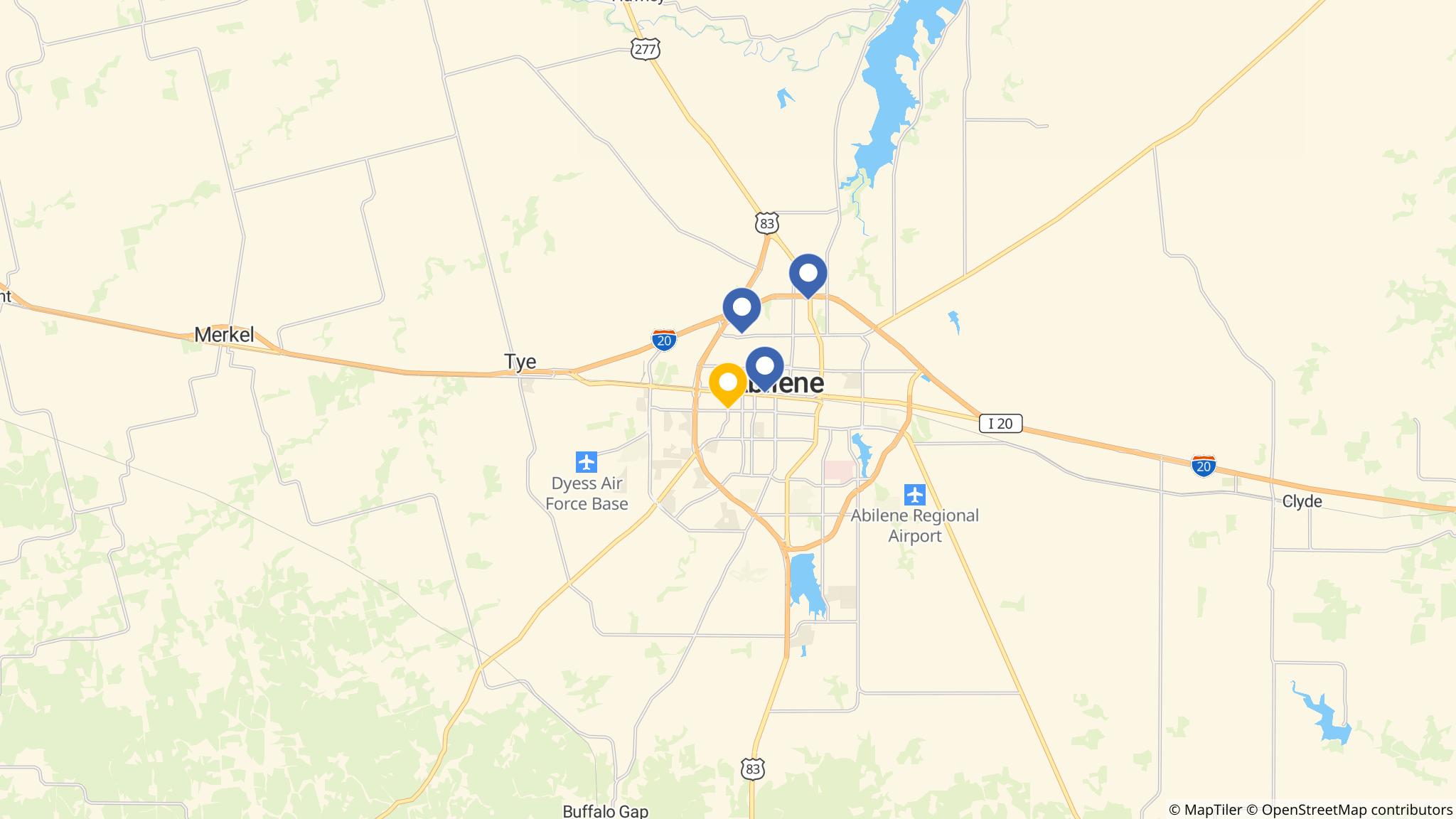 Street map of the ATM area