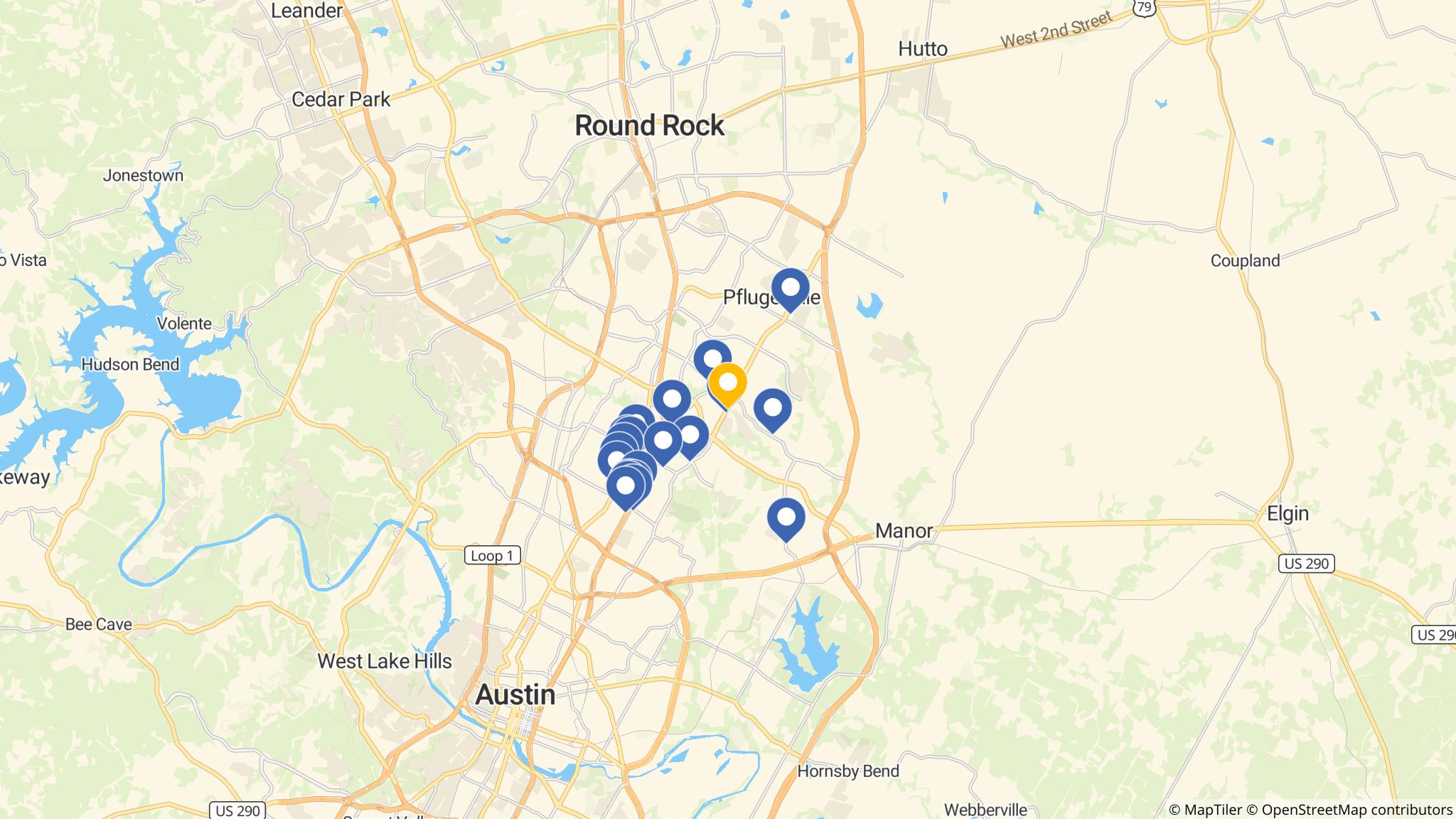 Street map of the ATM area