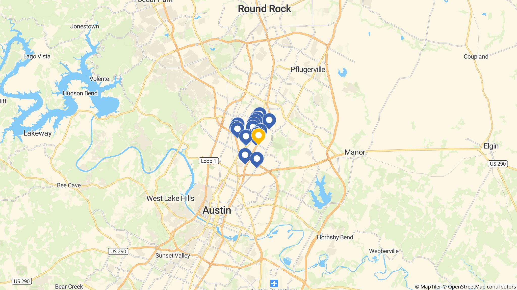 Street map of the ATM area