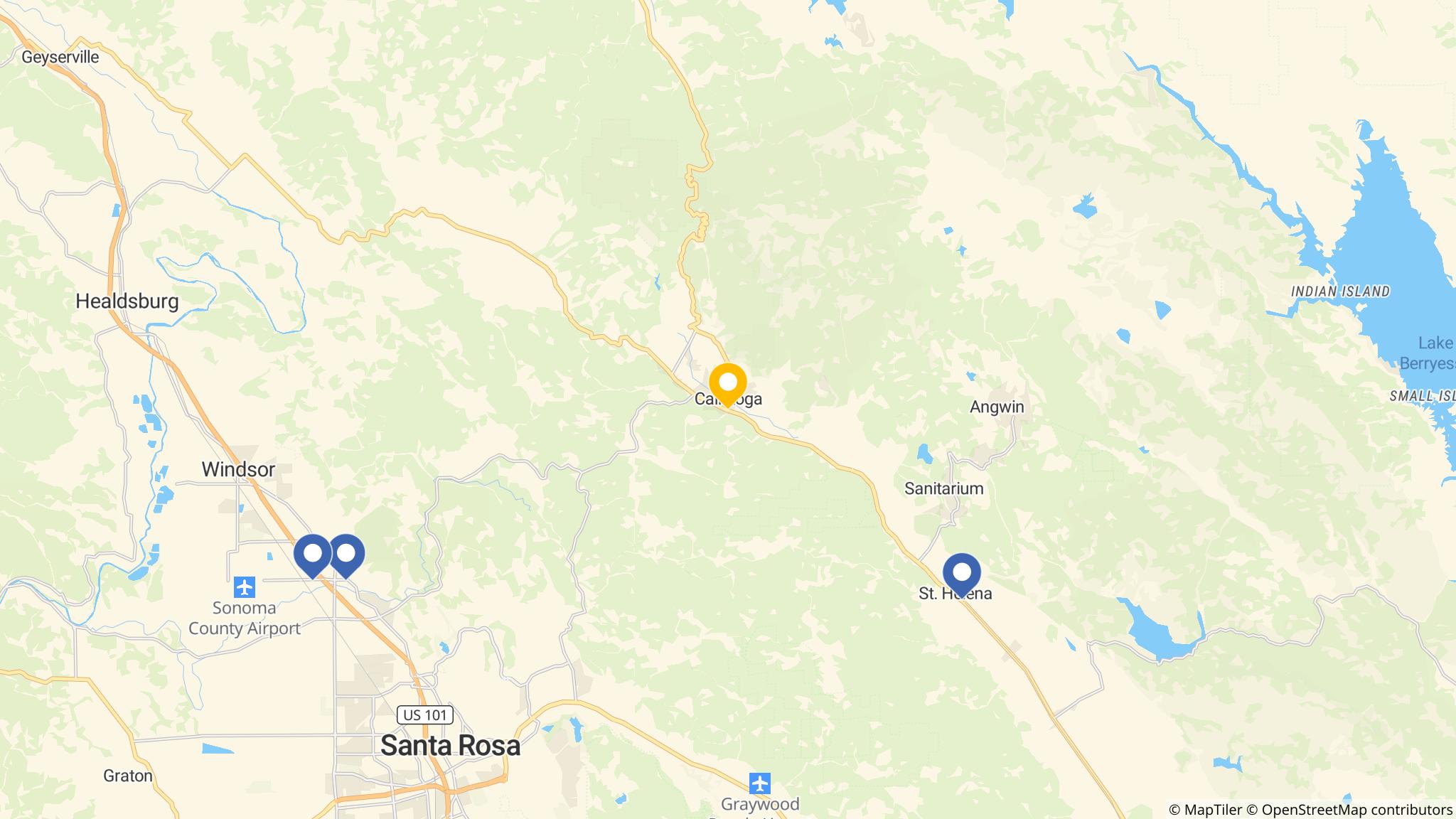 Street map of the ATM area