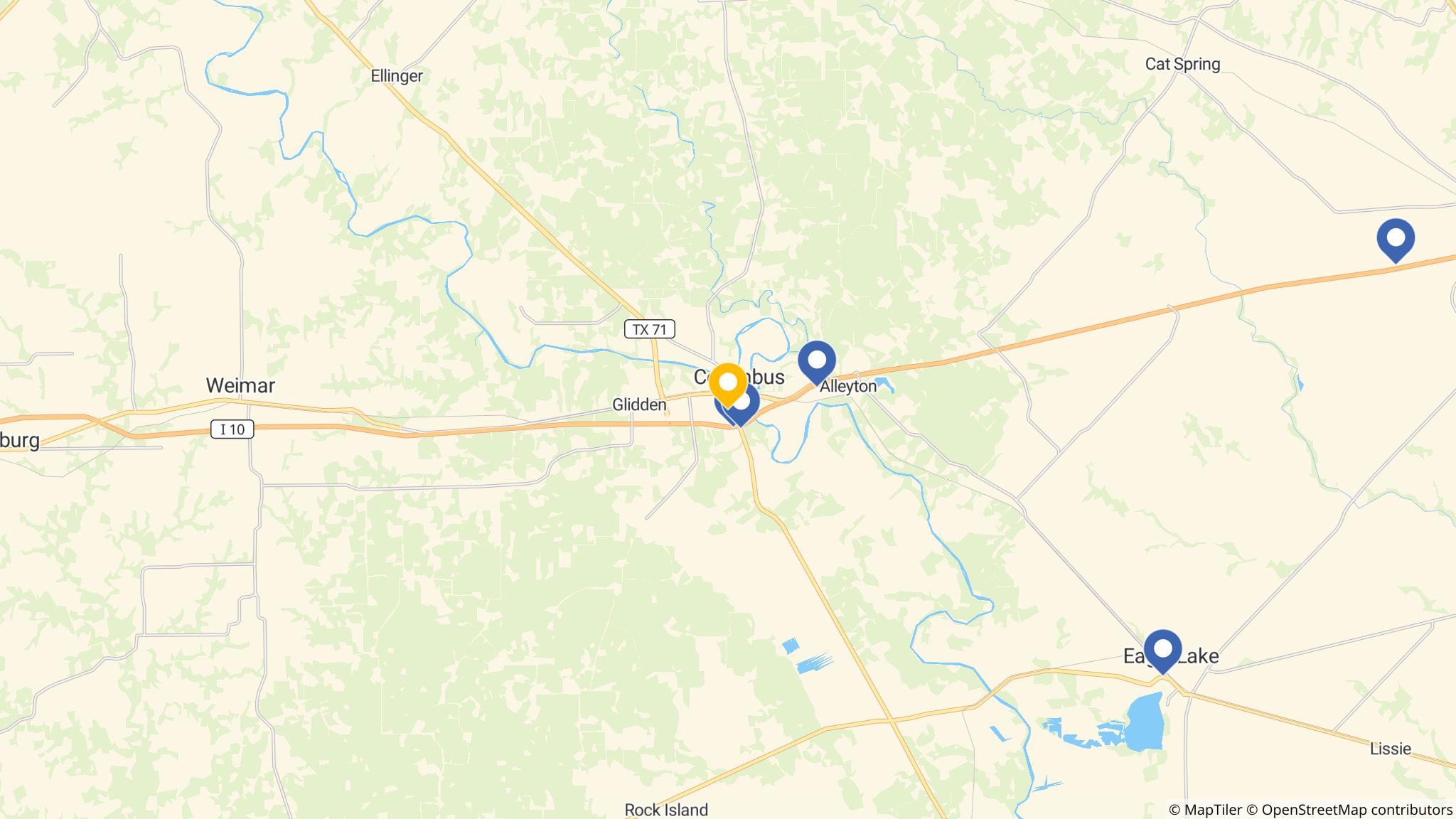 Street map of the ATM area