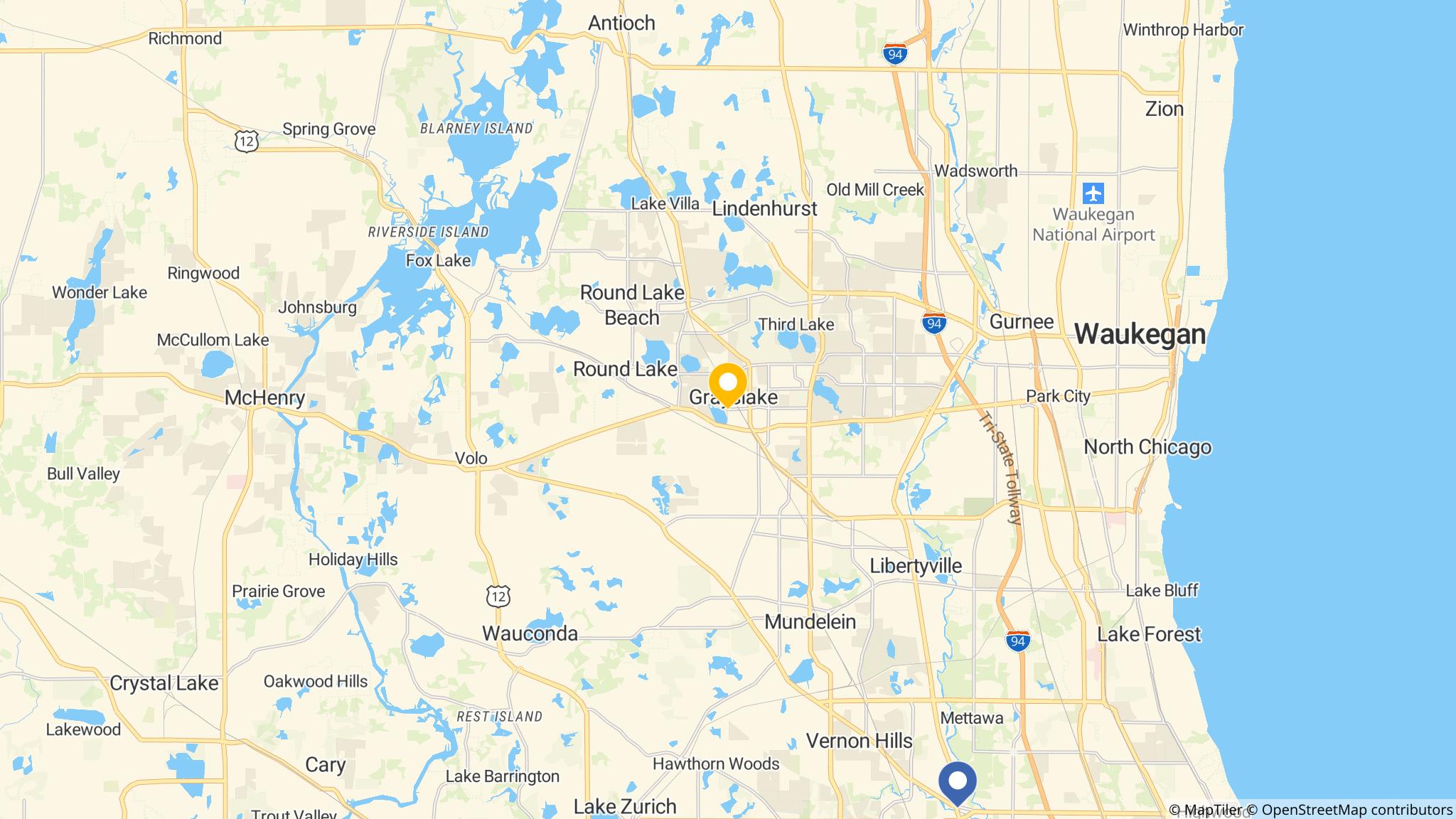 Street map of the ATM area