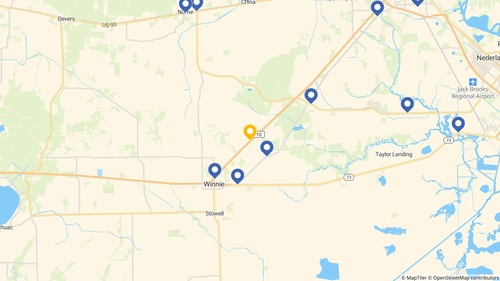 Street map of the ATM area