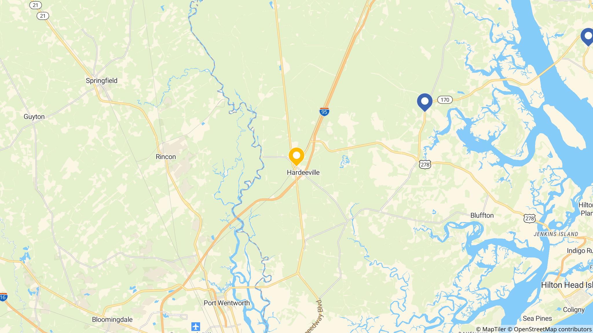 Street map of the ATM area