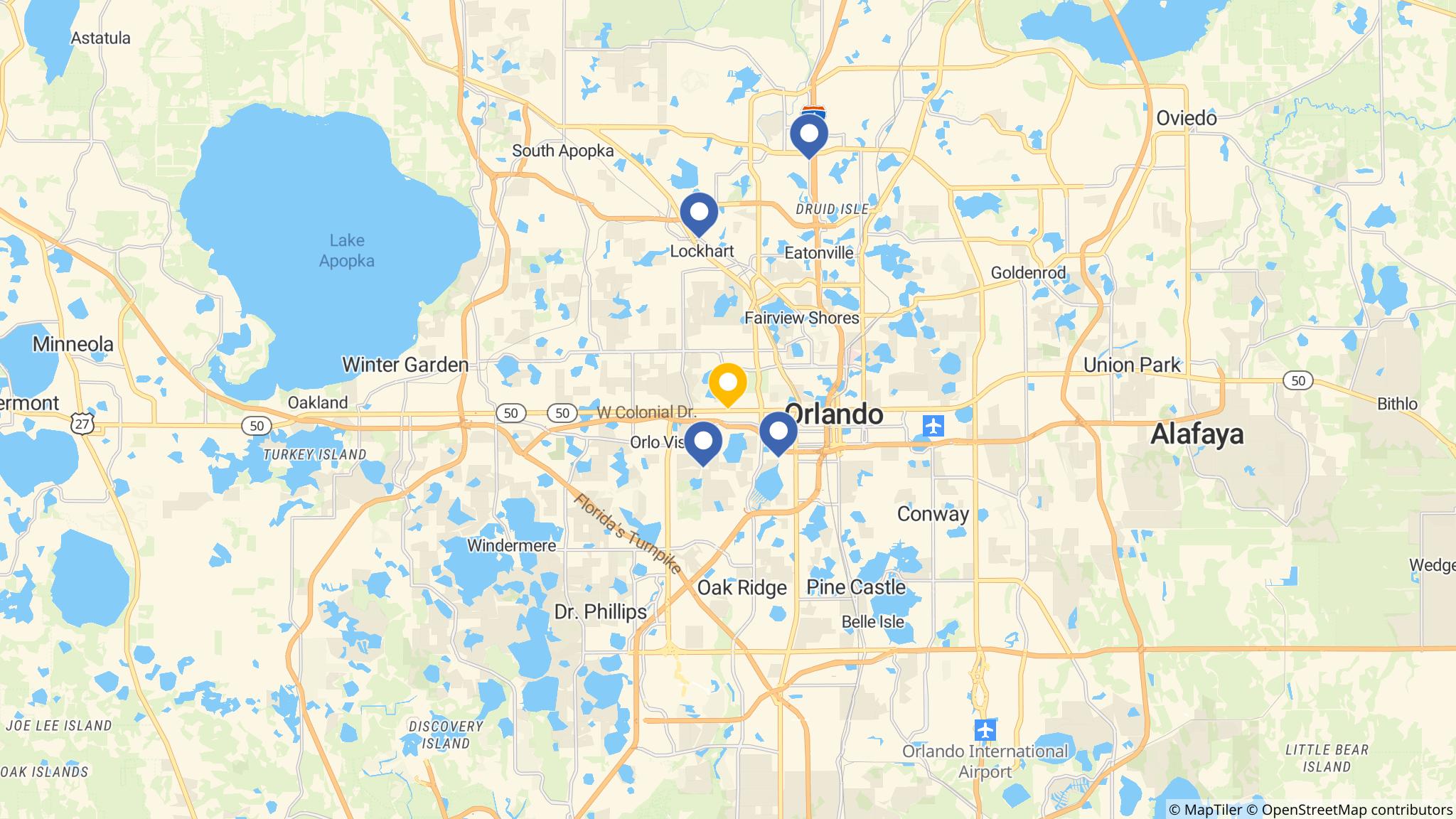 Street map of the ATM area