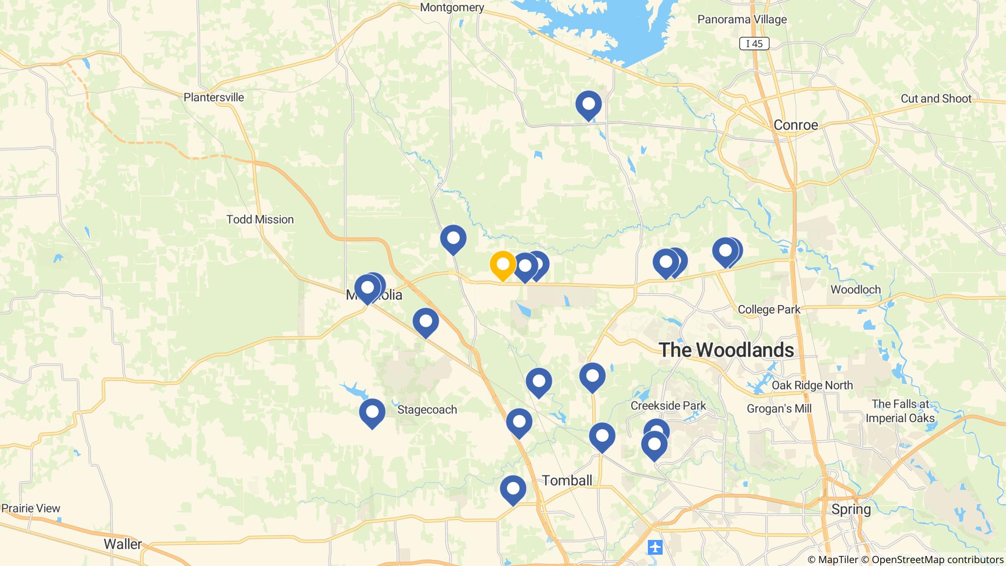 Street map of the ATM area