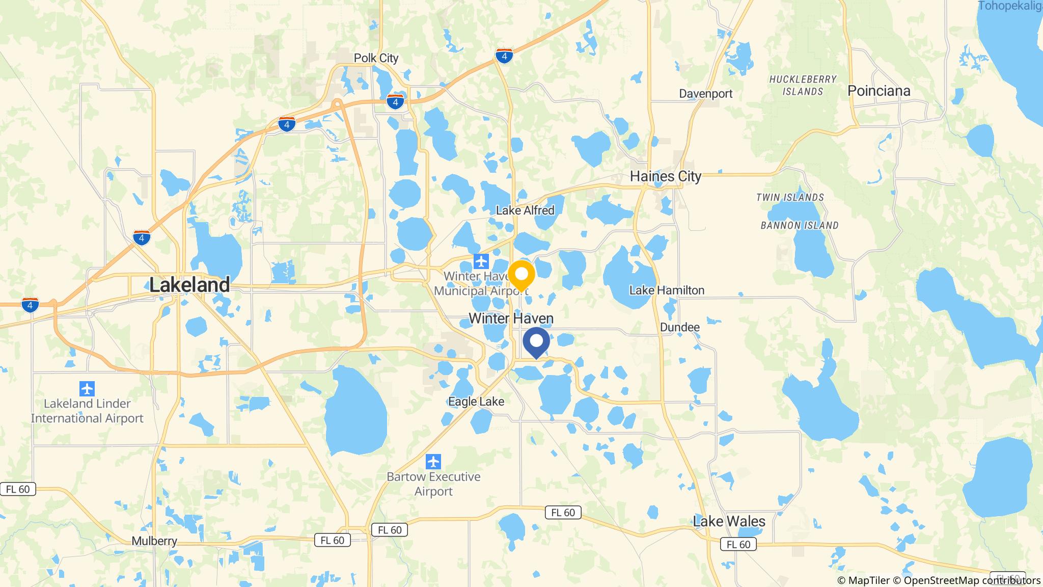 Street map of the ATM area