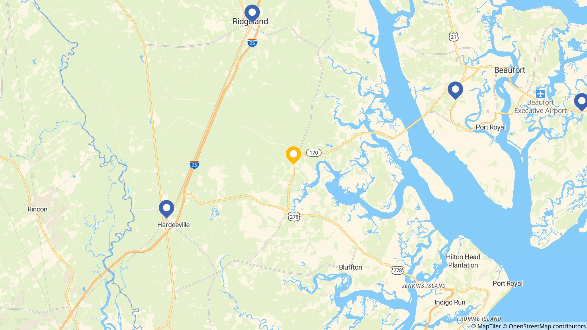 Street map of the ATM area