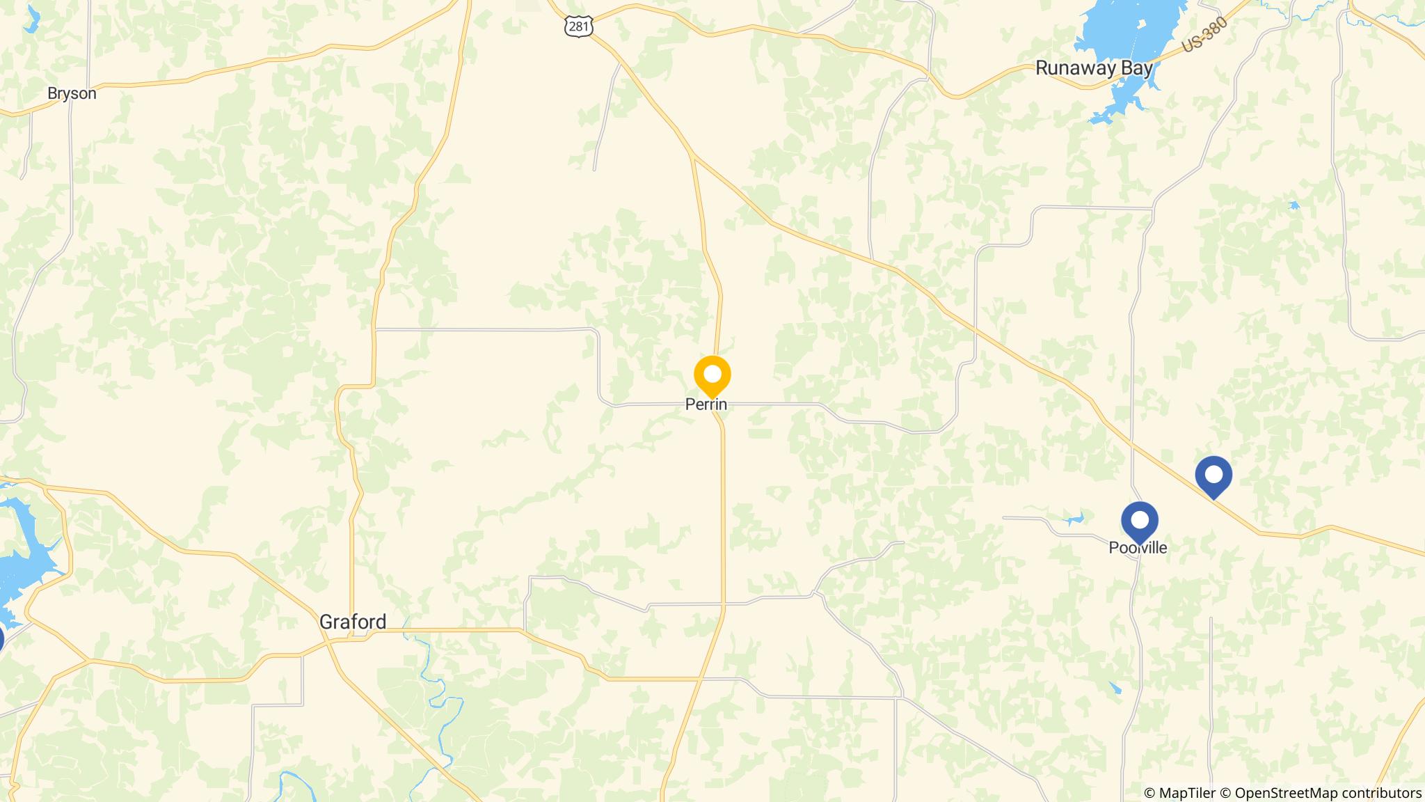 Street map of the ATM area