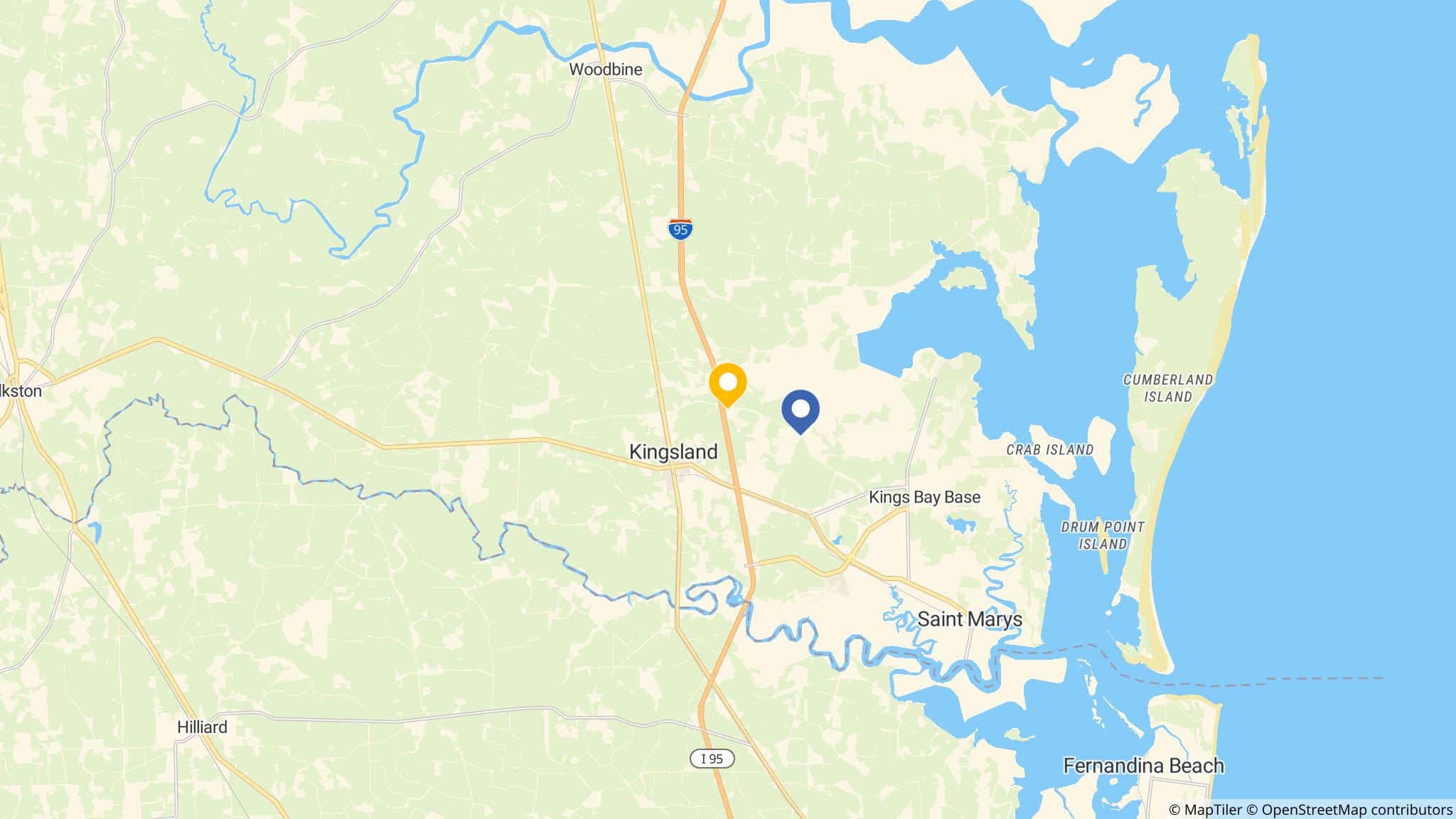 Street map of the ATM area