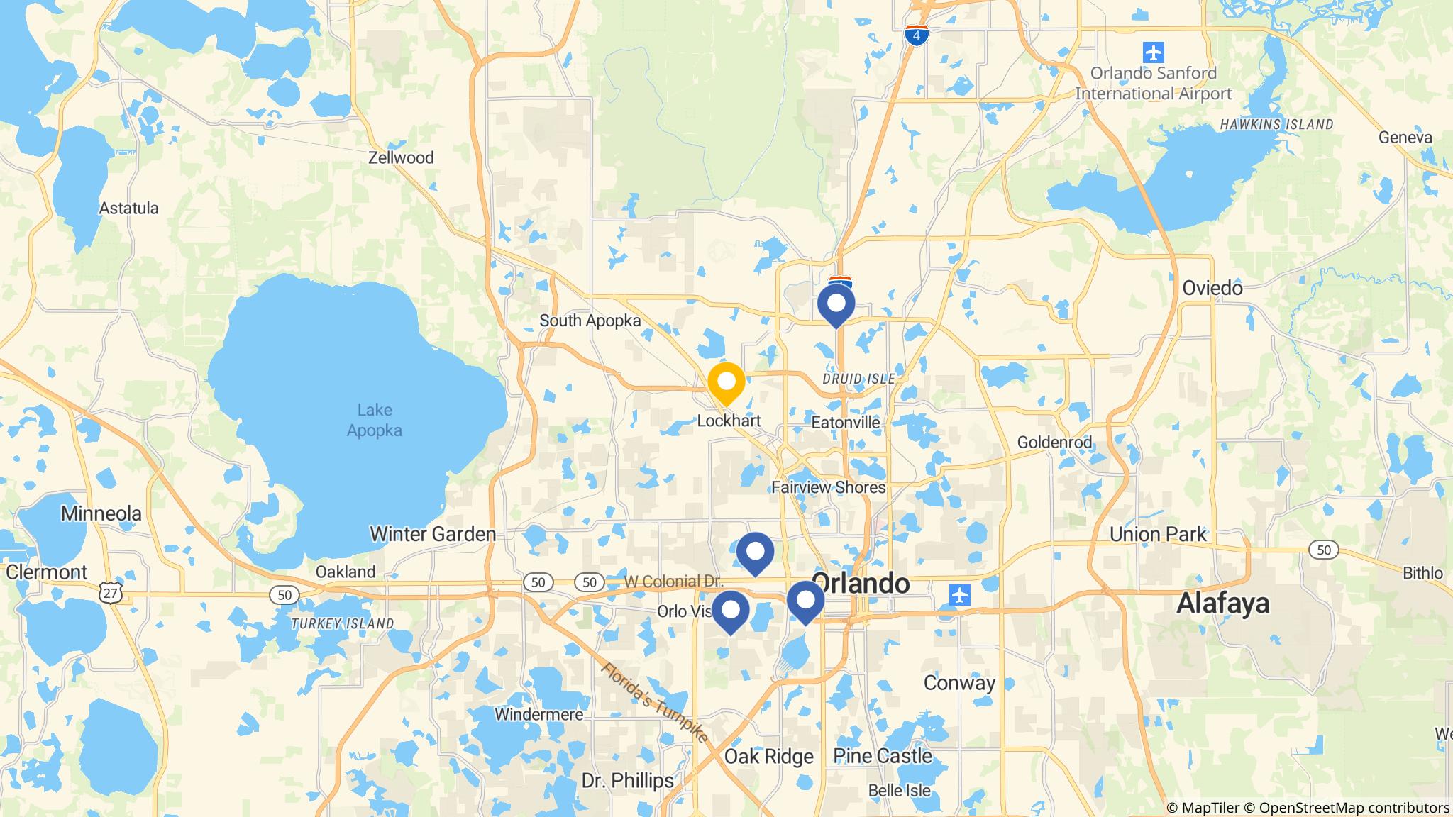 Street map of the ATM area